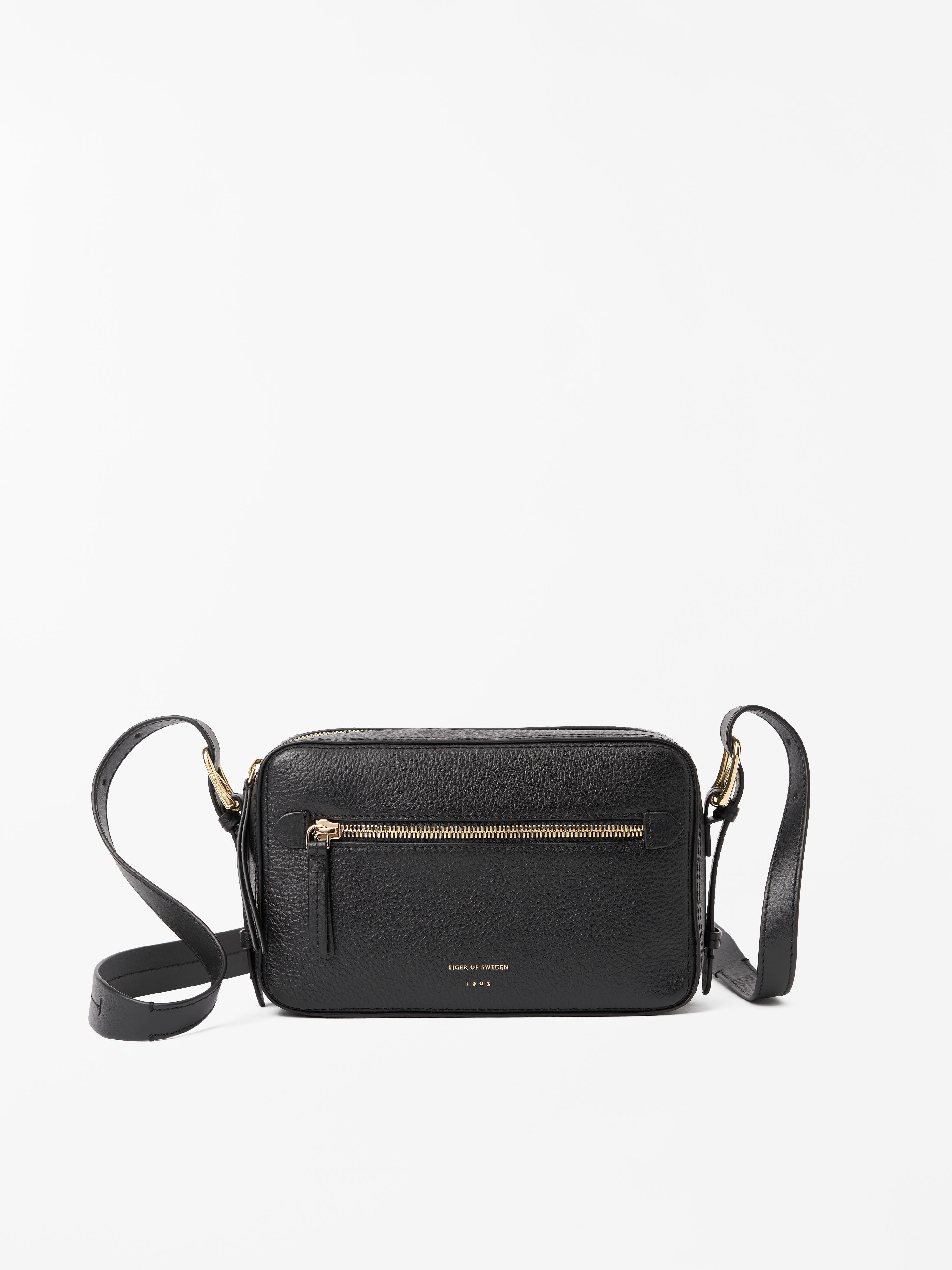 Crossbody cow gold detail leather Kiva Bag | Tiger Of Sweden