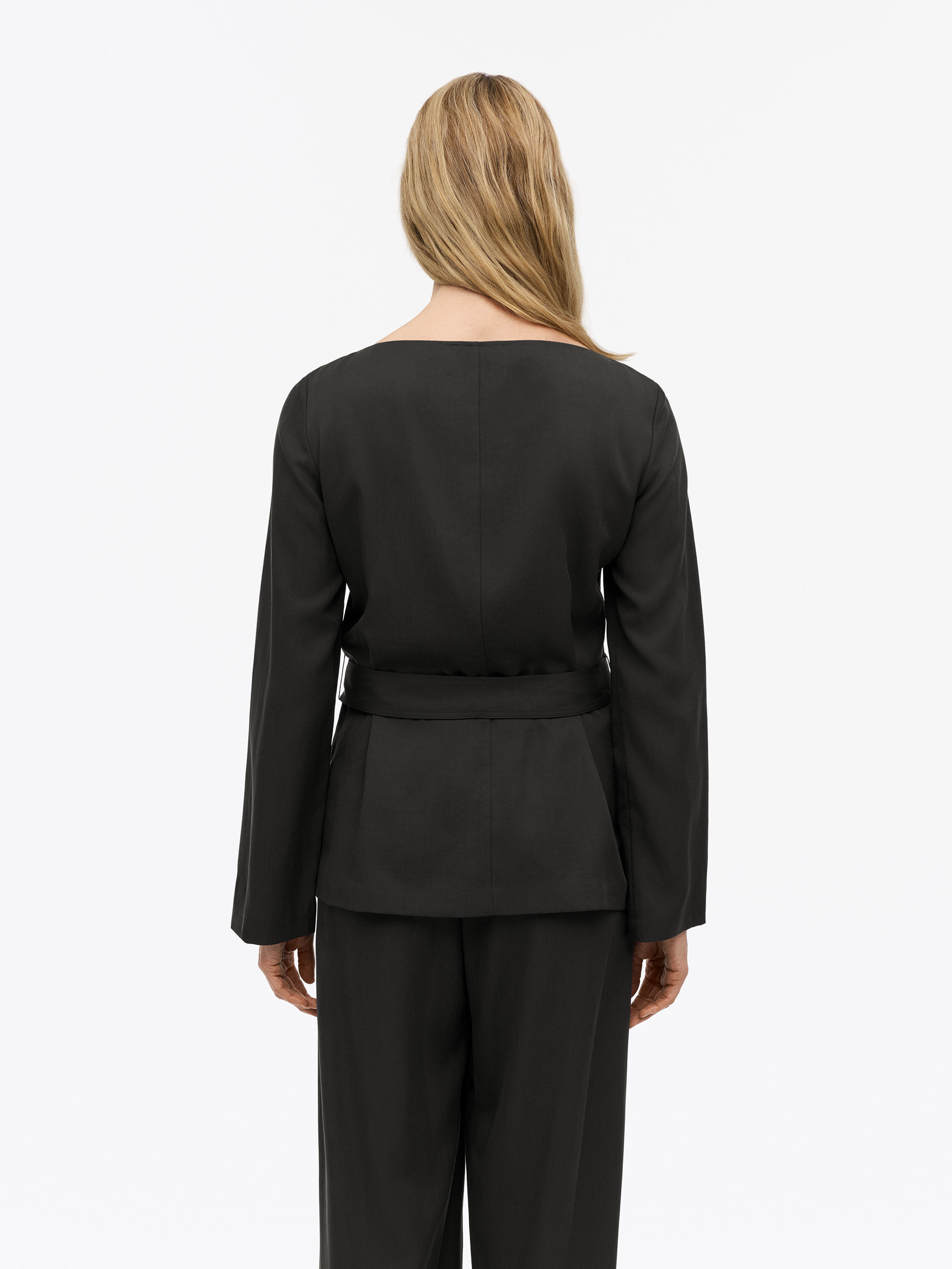 Devin Twill Blazer Blouse