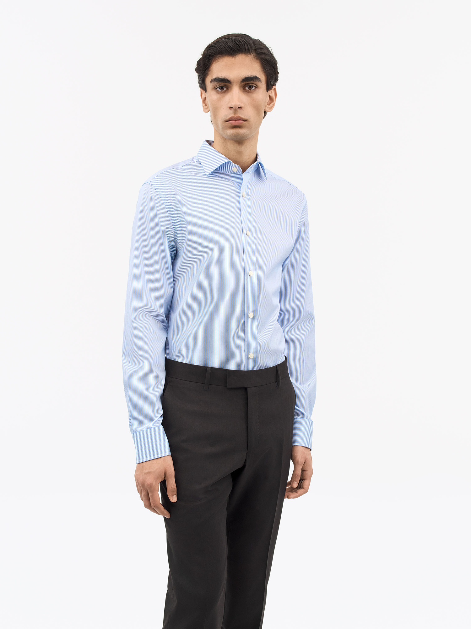Adley C Cotton Stripe Shirt
