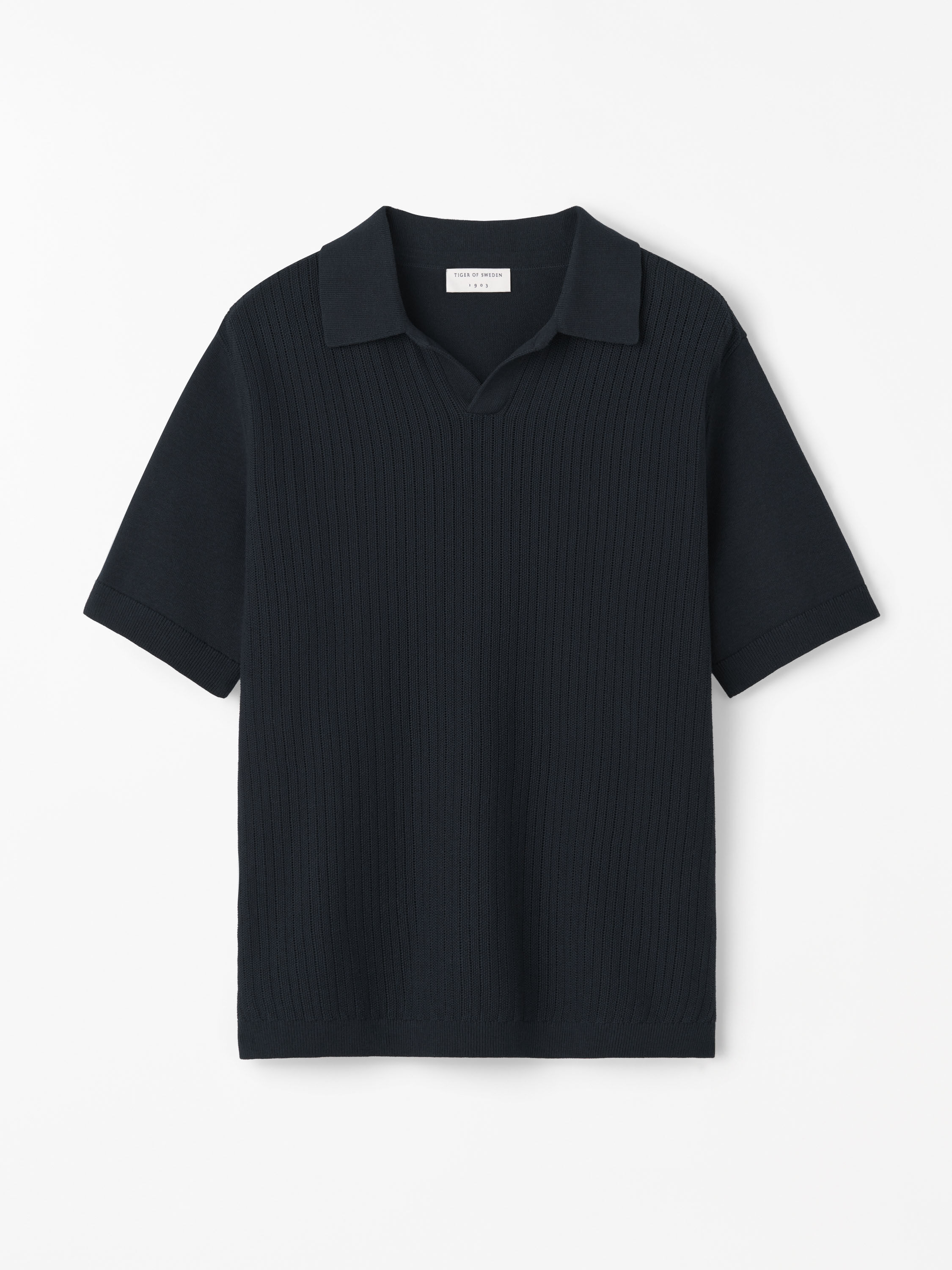 Eoin P Rib-Knit Polo