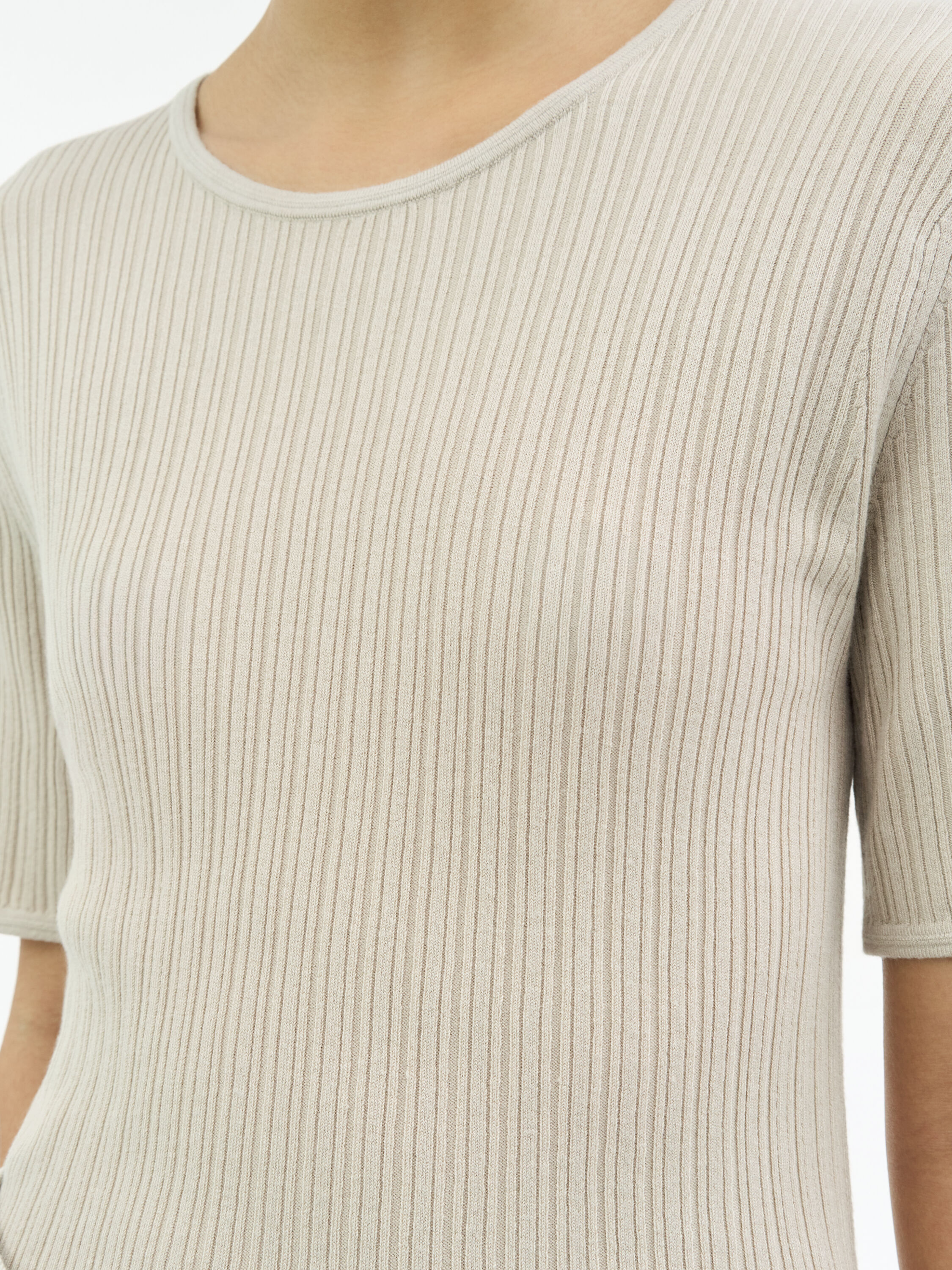 Mae Knitted Ribbed T-shirt