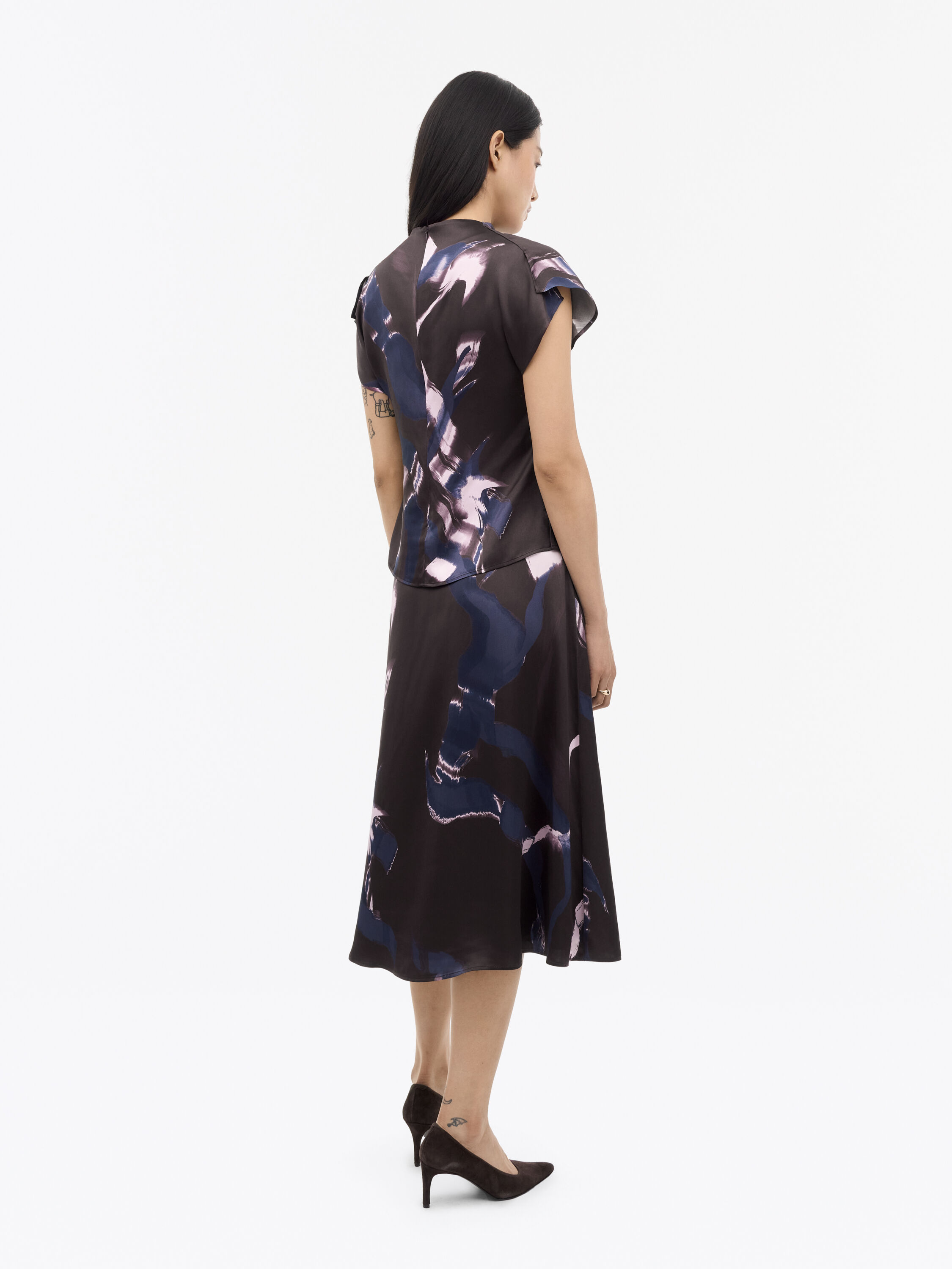 Amy Flared Printed Skirt