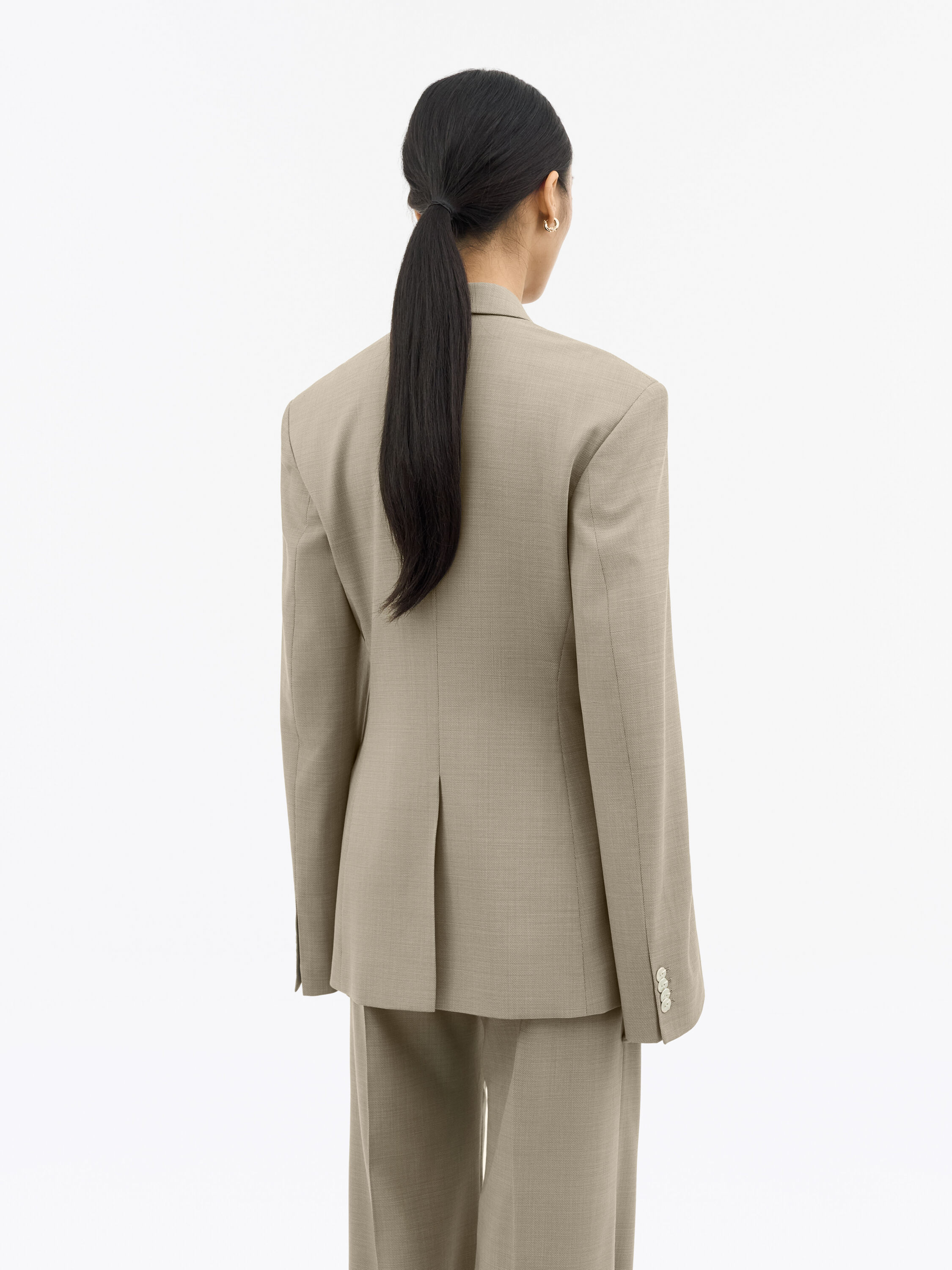 Elmi Ivory Wool Suit