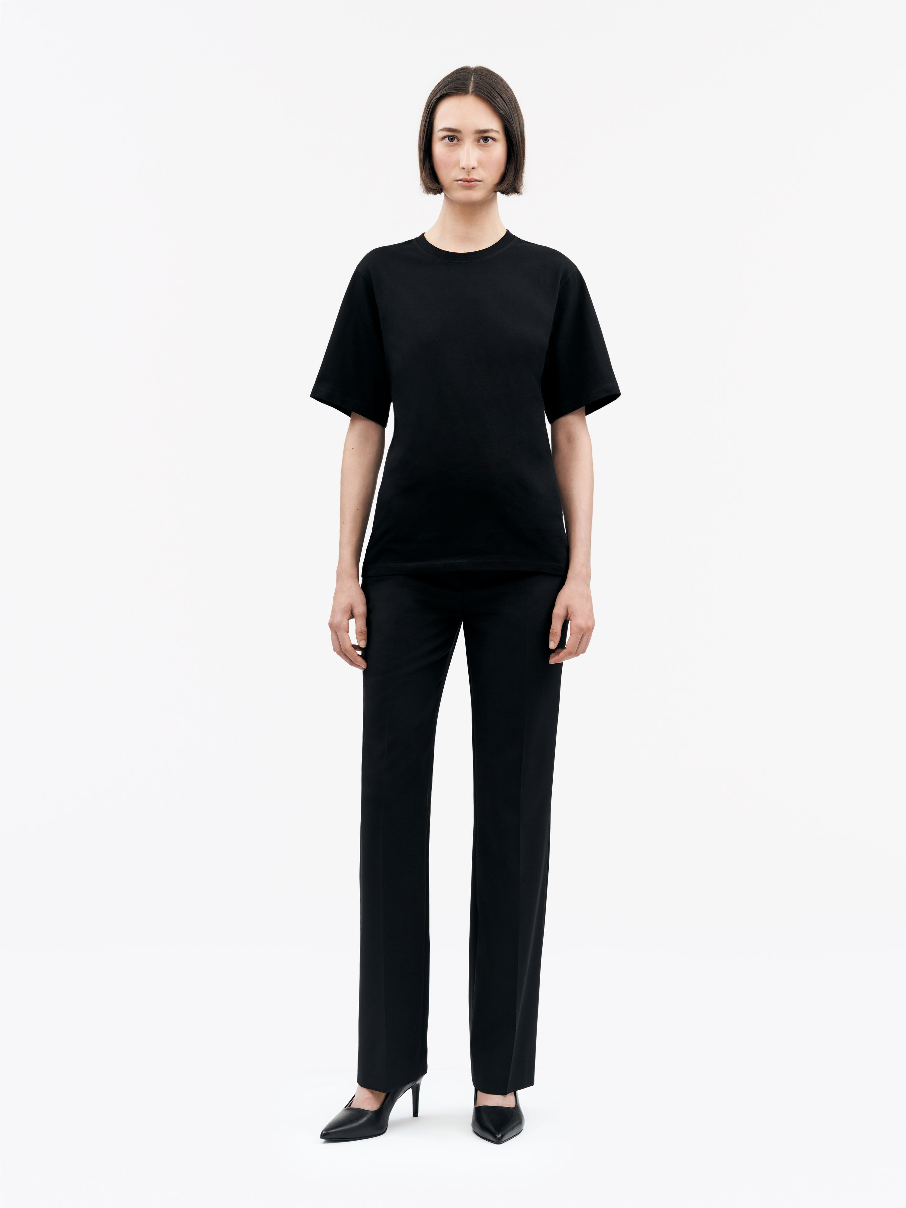 Lori Round-Neck Cotton T-Shirt