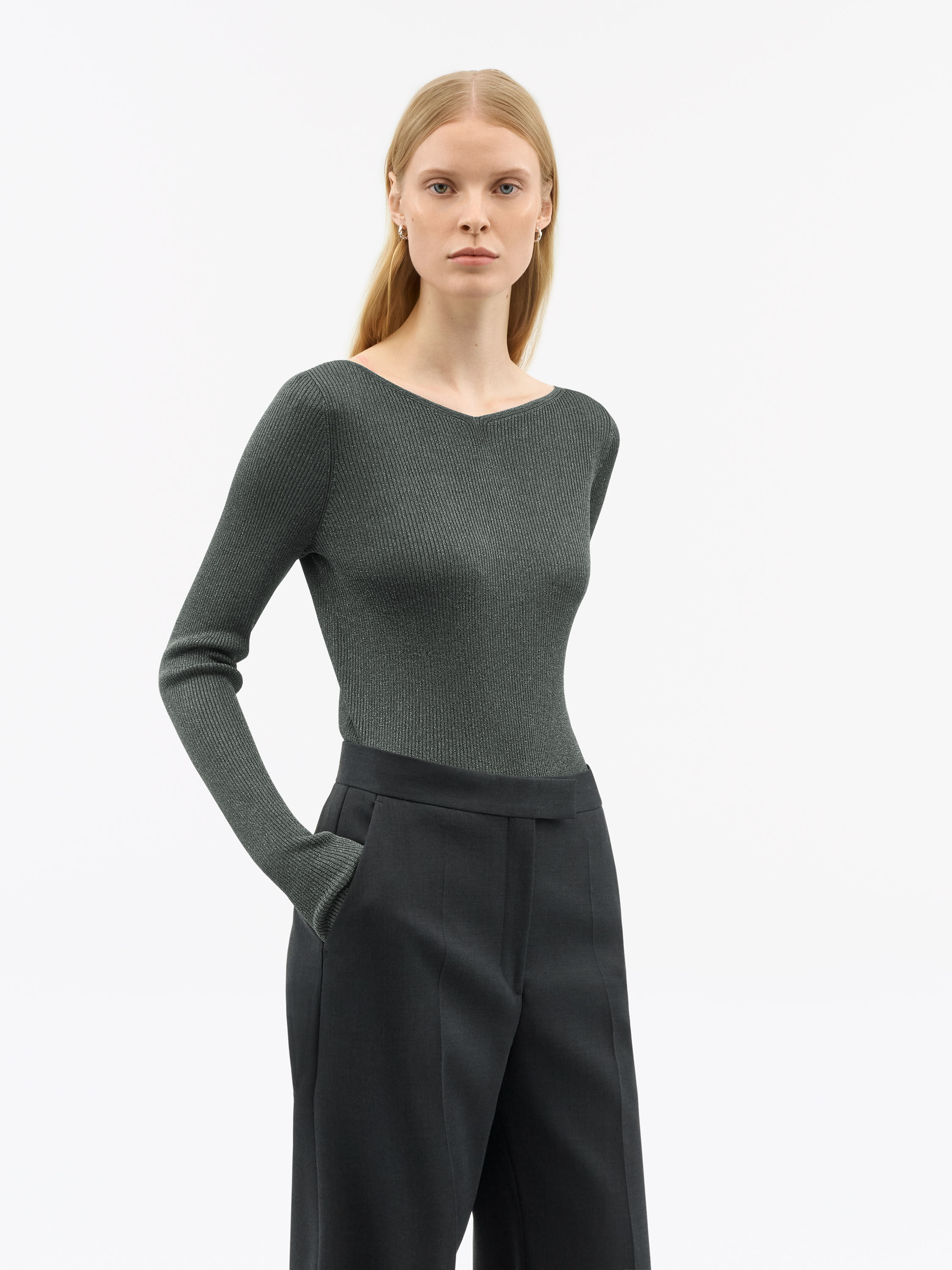 Aliianna Knitted Viscose Sweater