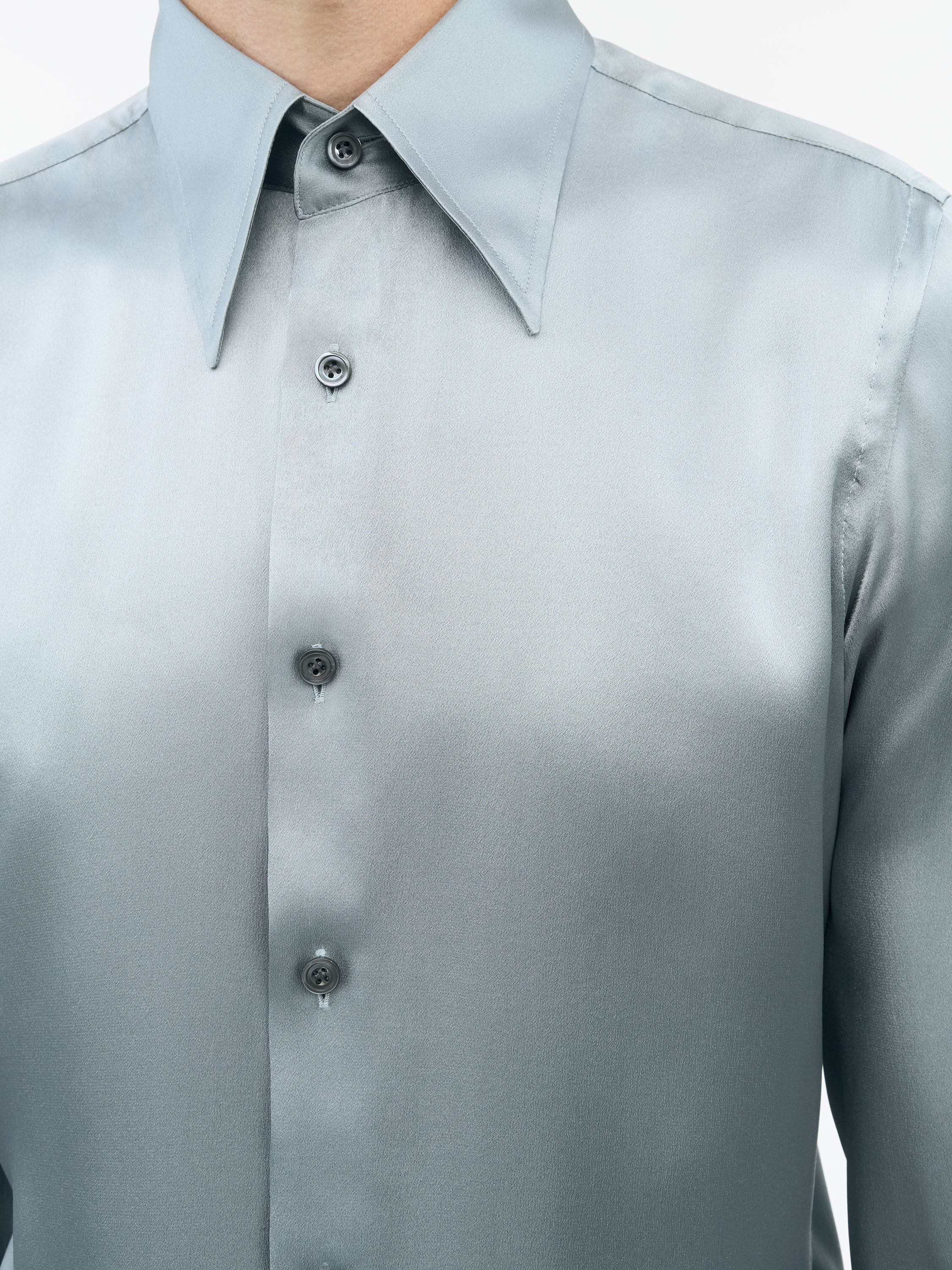 Alain Slim-fit Silk Shirt