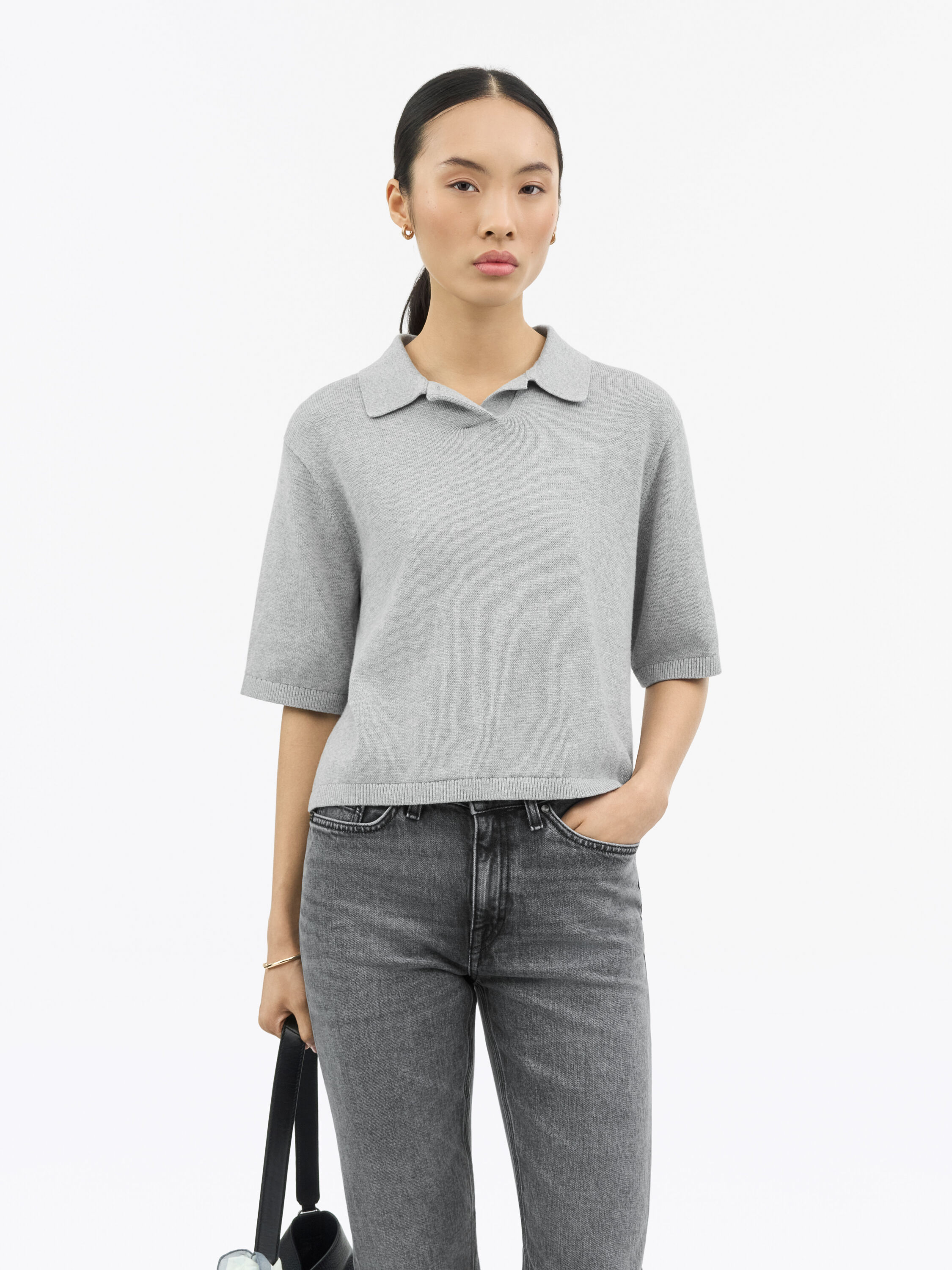 Bonnie Cotton-Cashmere Polo