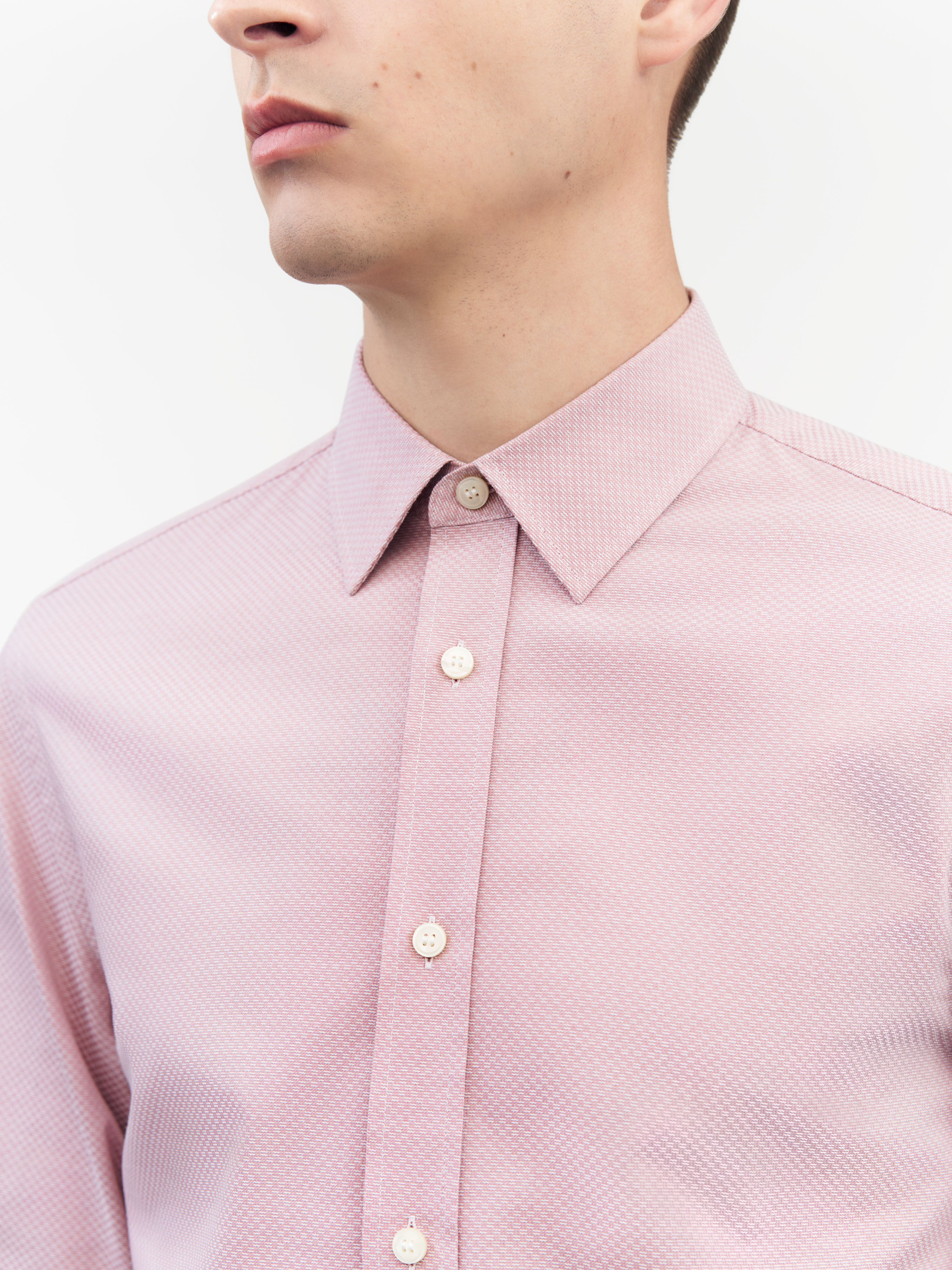Adley cotton stand-up collar Shirt