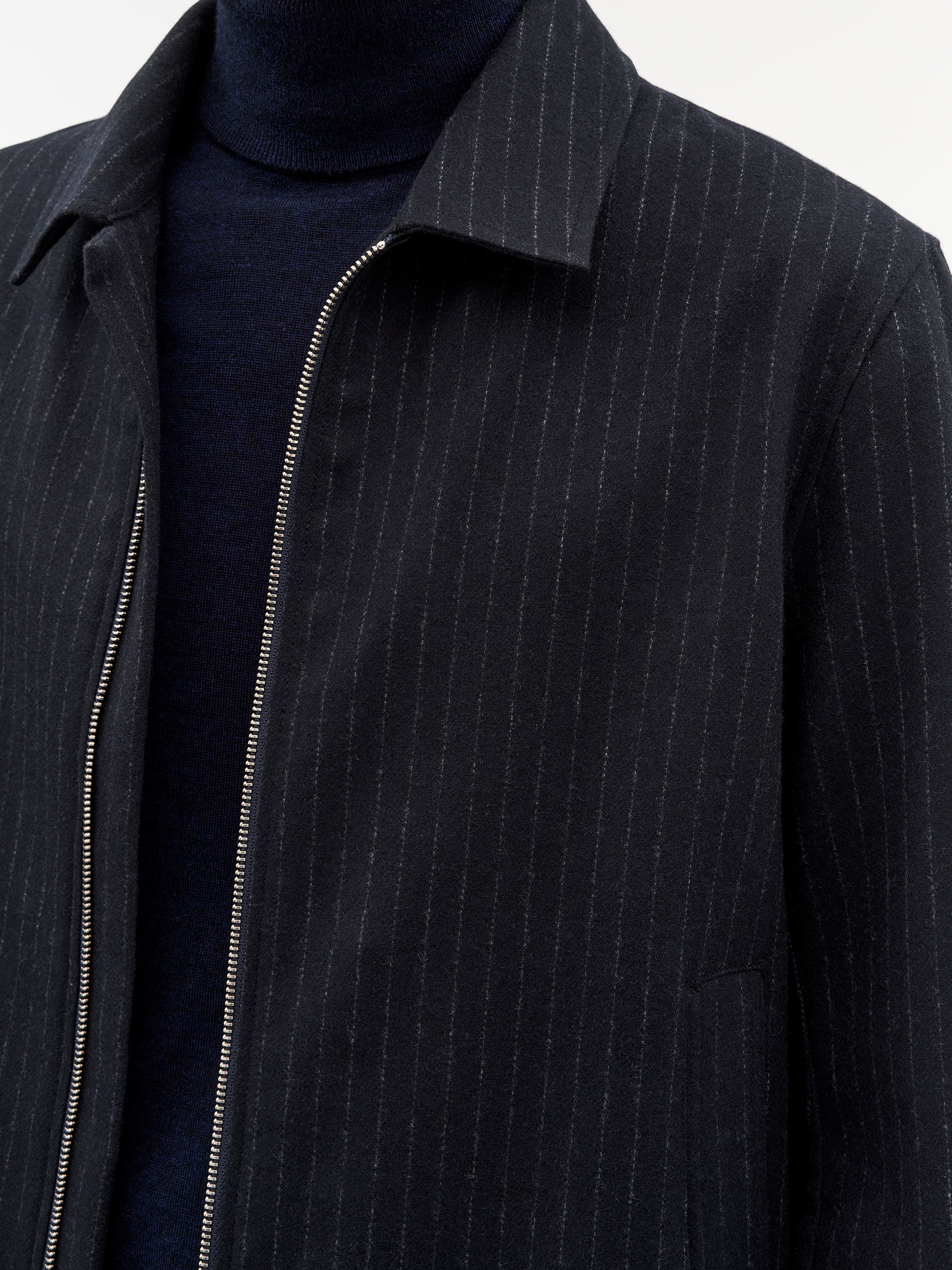 Barnaby C Pinstripe Shirt Jacket