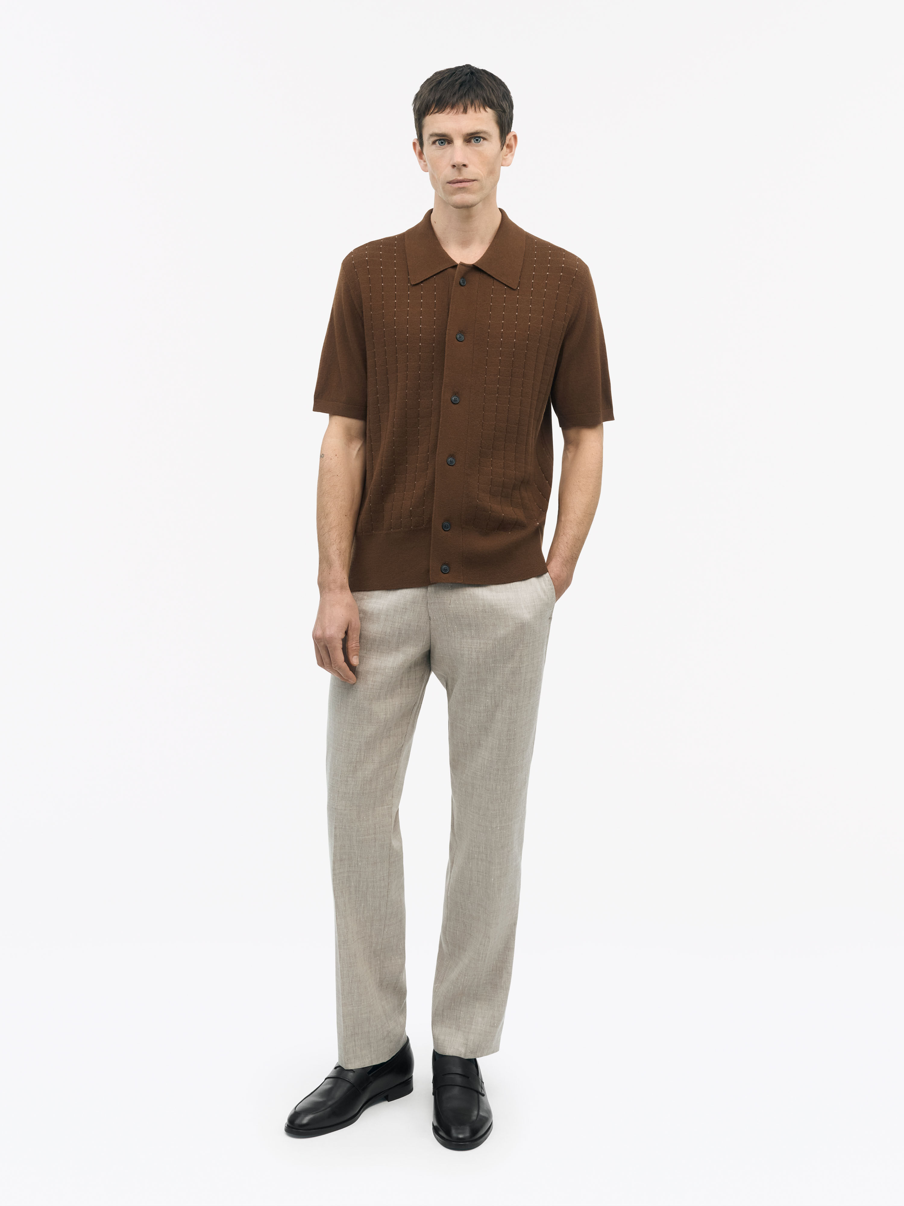Araawen Fine-Knit Polo