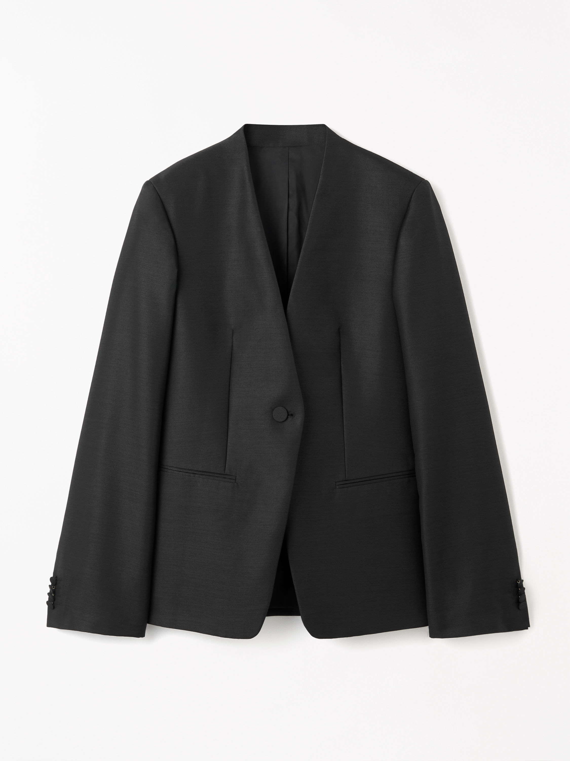 Blazer &Eacute;l&eacute;gante Sans Col Joni