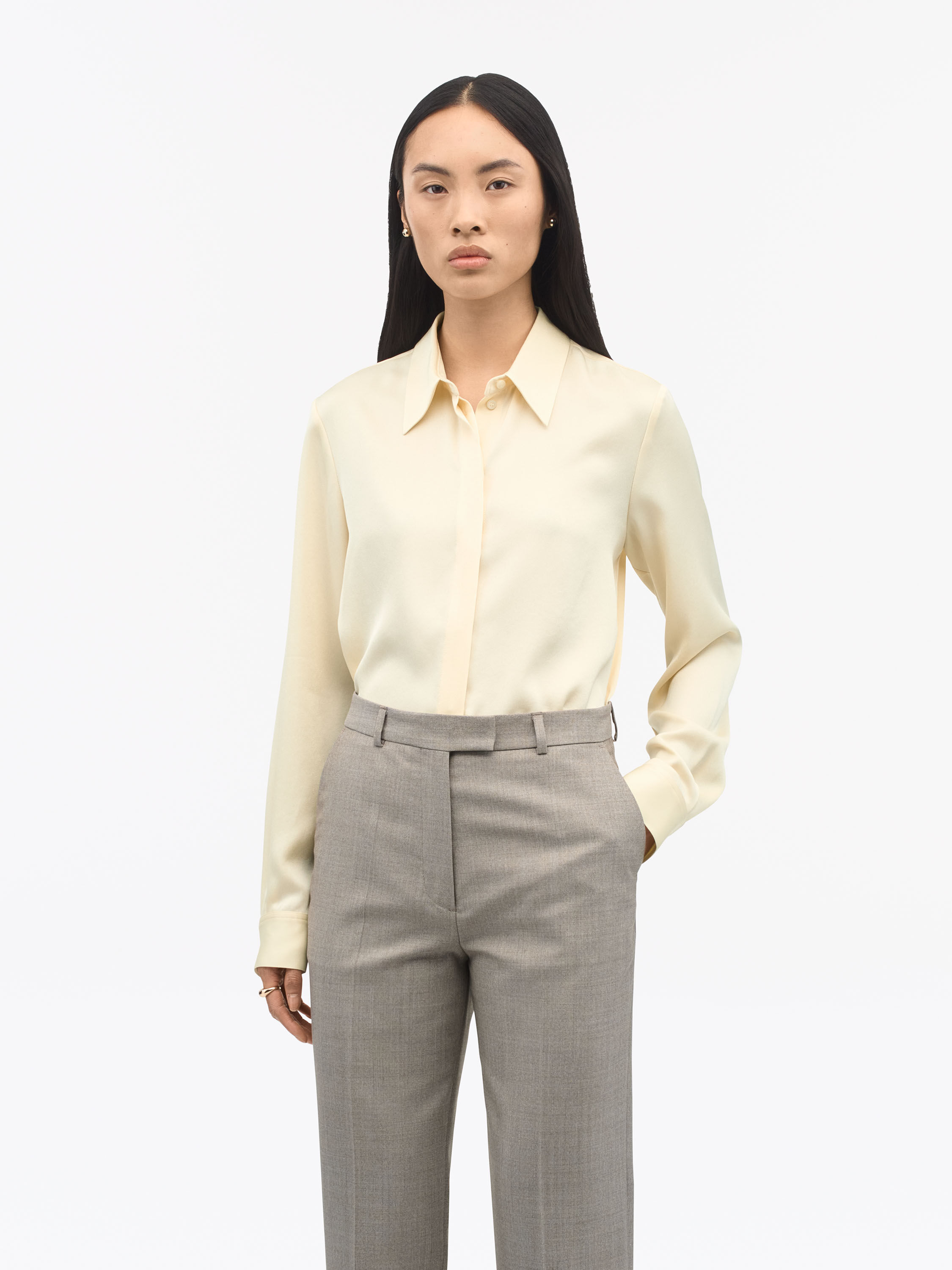 Pointed Collar Celsa Shirt 
