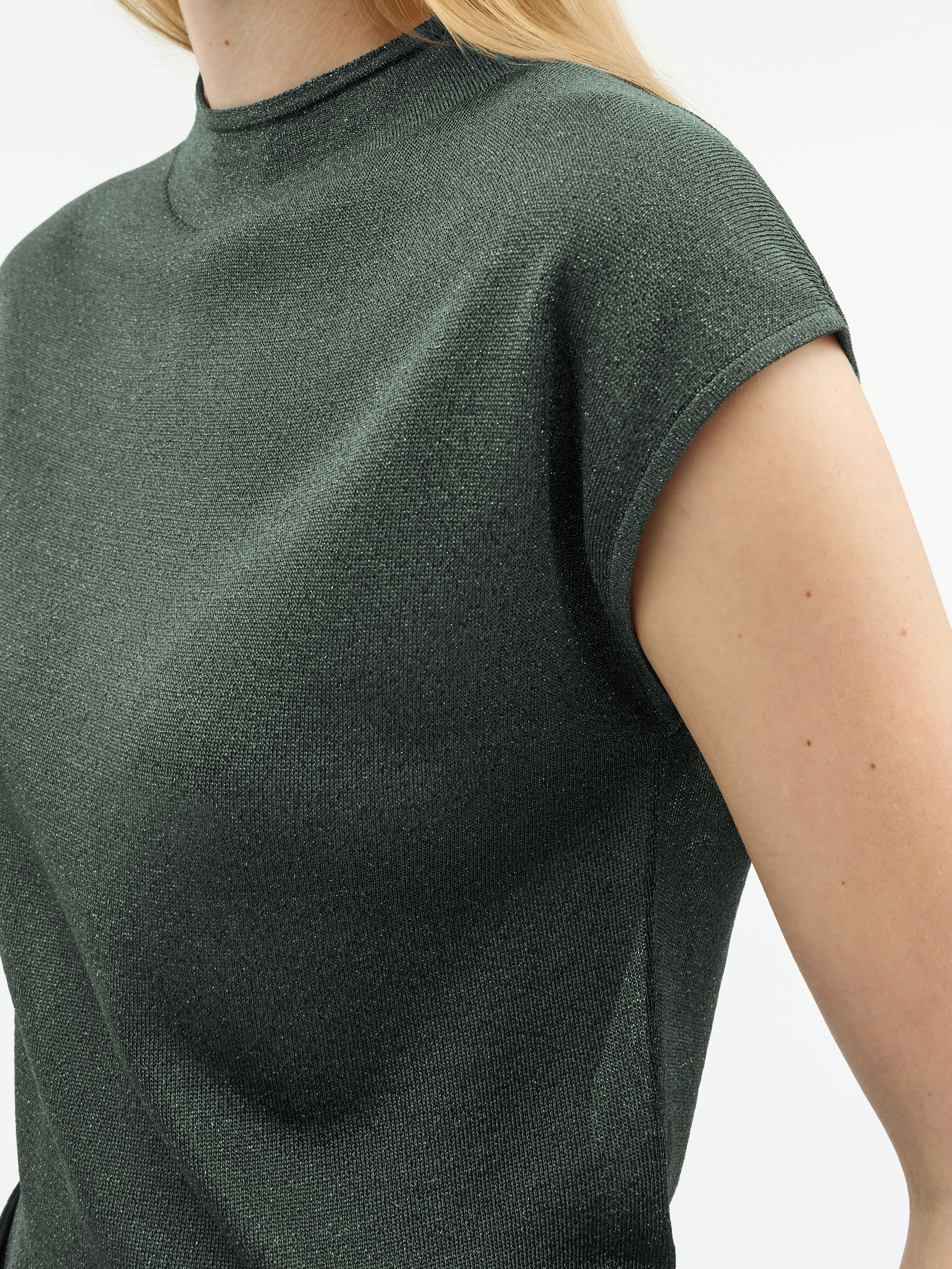 Cela Knitted Lurex Top