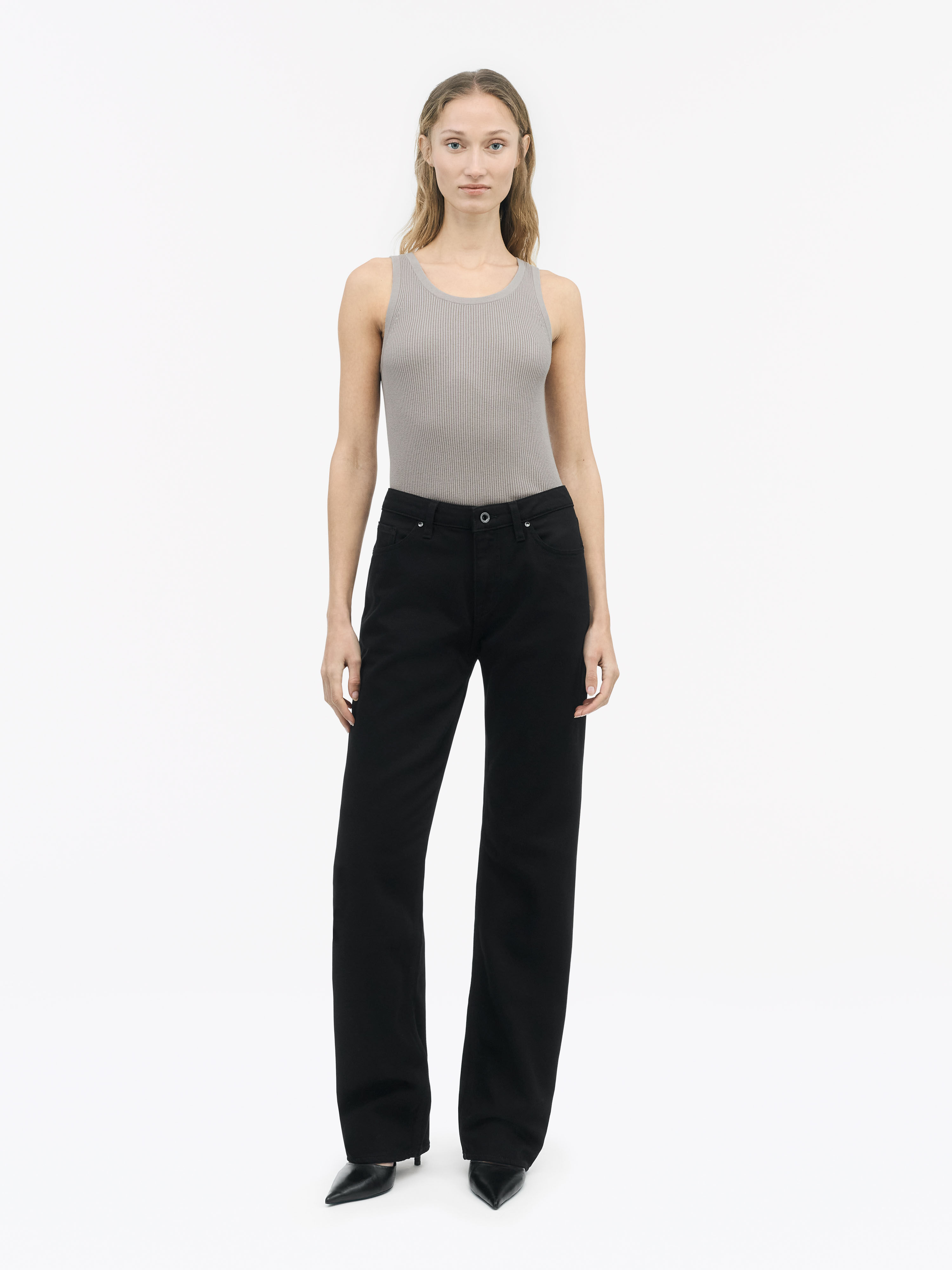 Evee Regular Straight Cotton Jeans