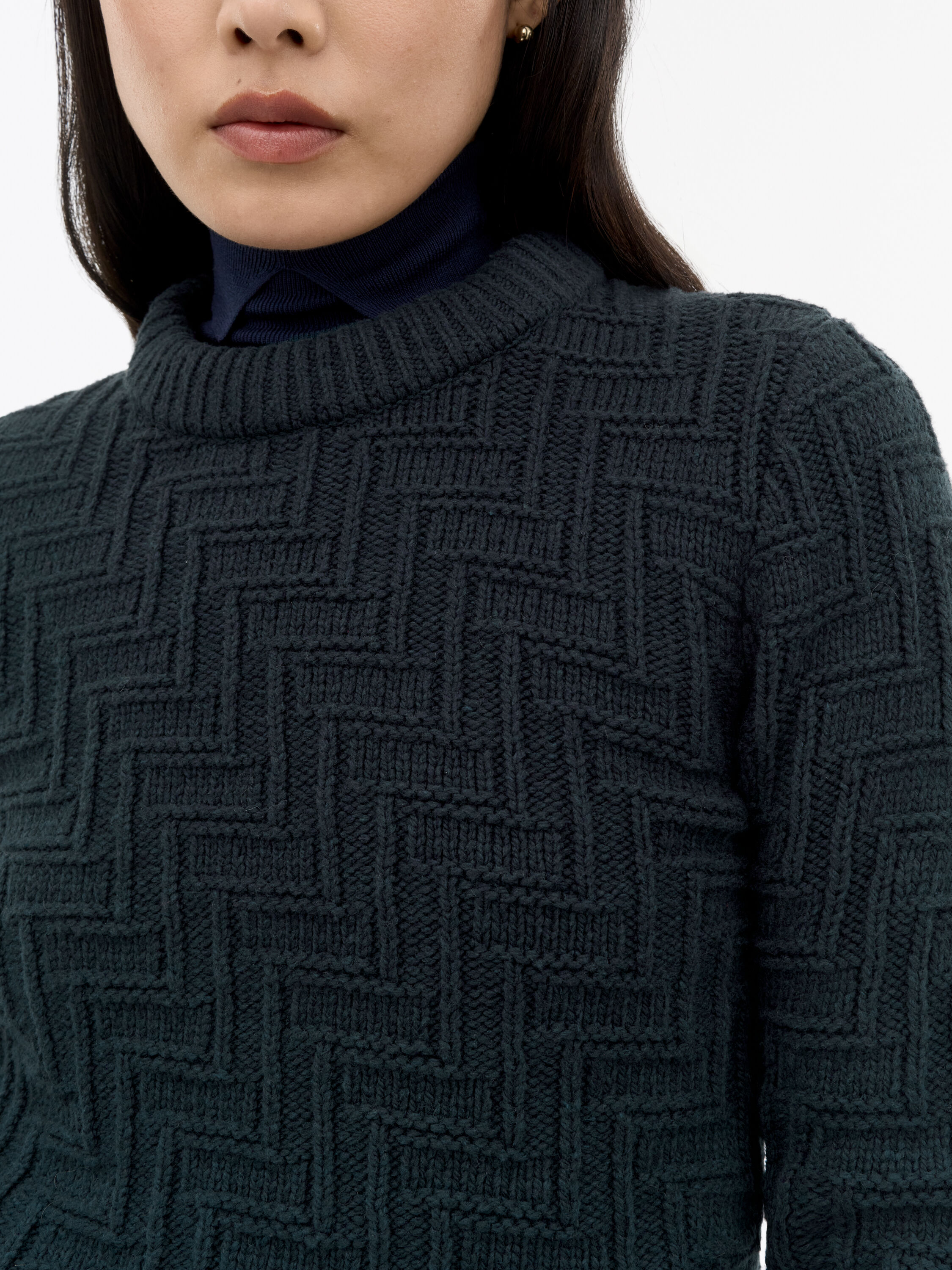 Marie Knitted Textured Pullover