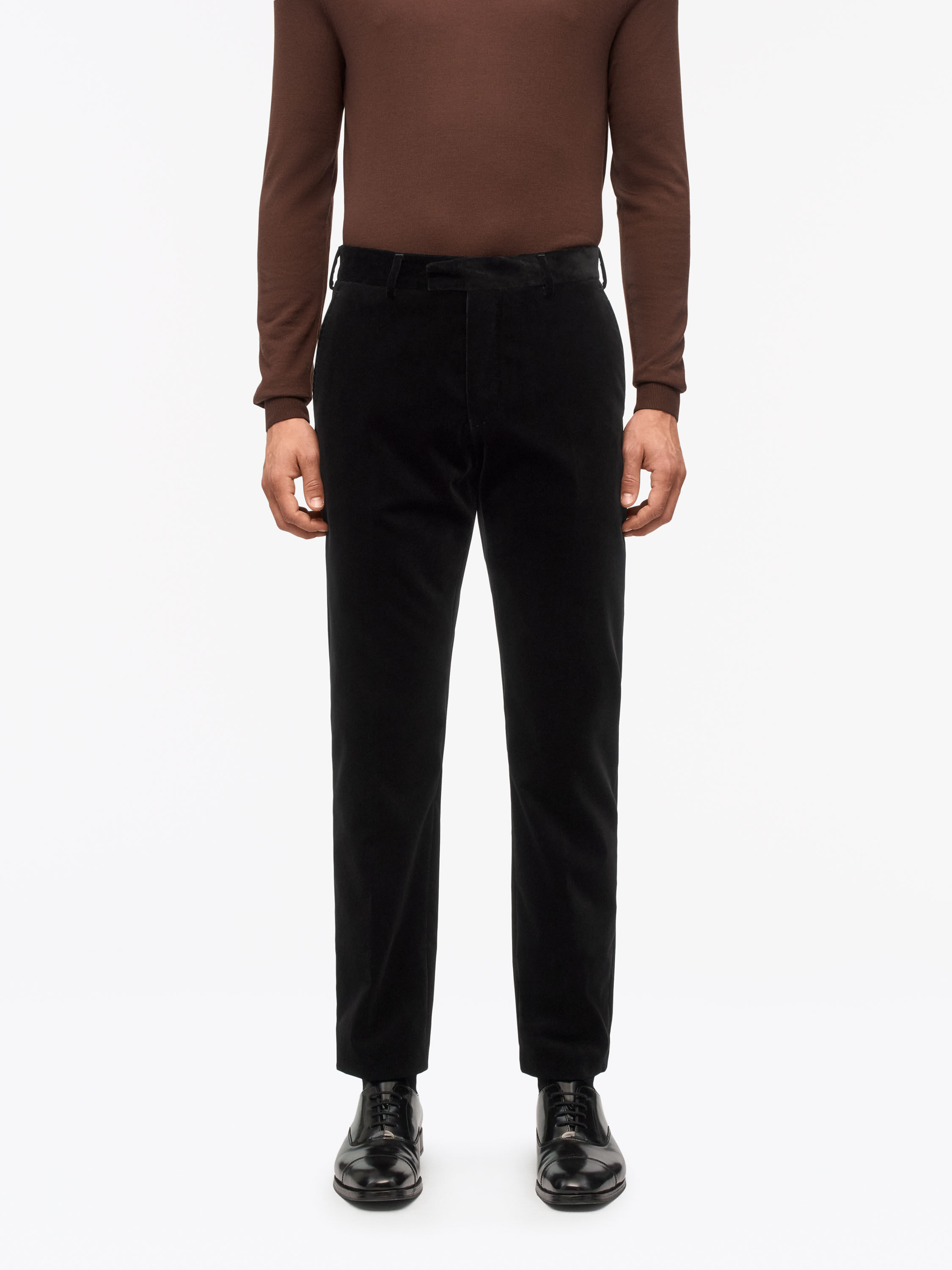 Tense Mid-Rise Velvet Trousers
