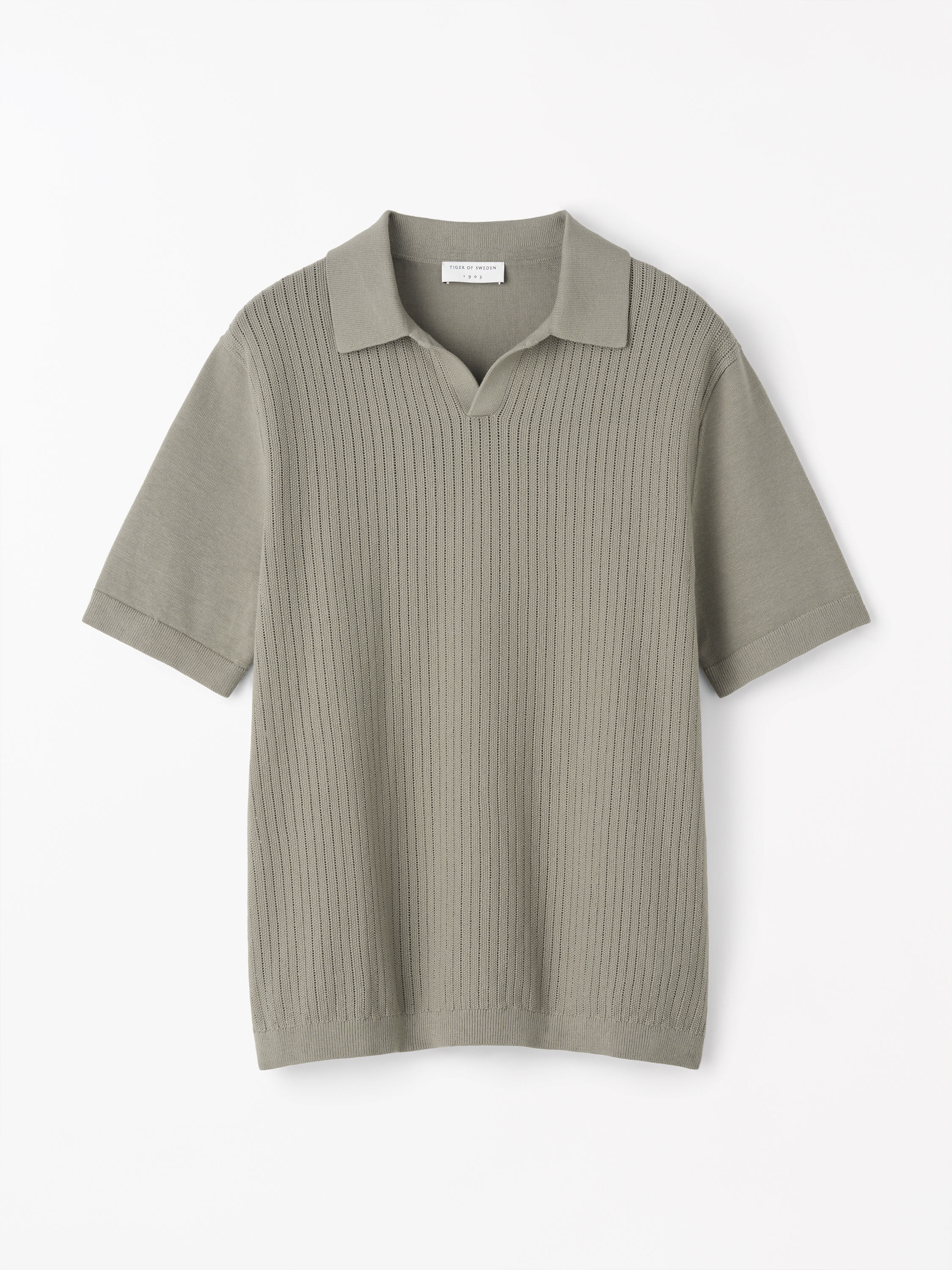 Eoin P Ribbstickad Polo