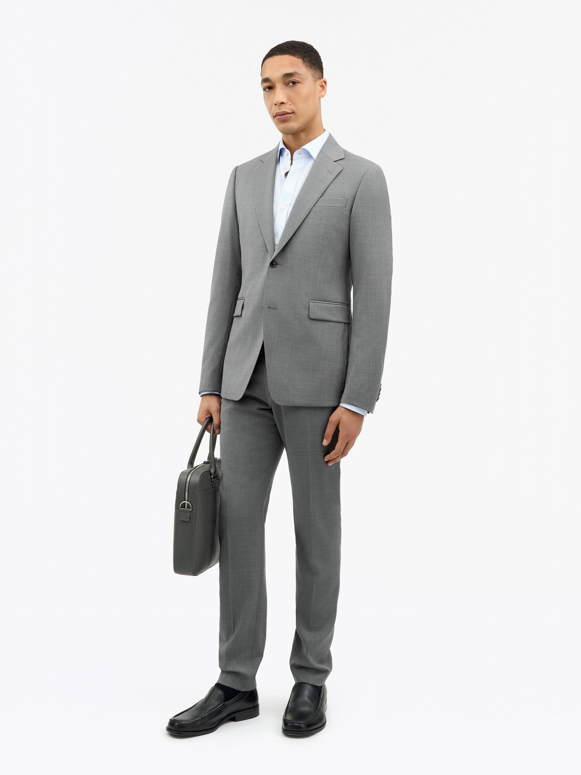 Justin RWS Grey Wool Suit