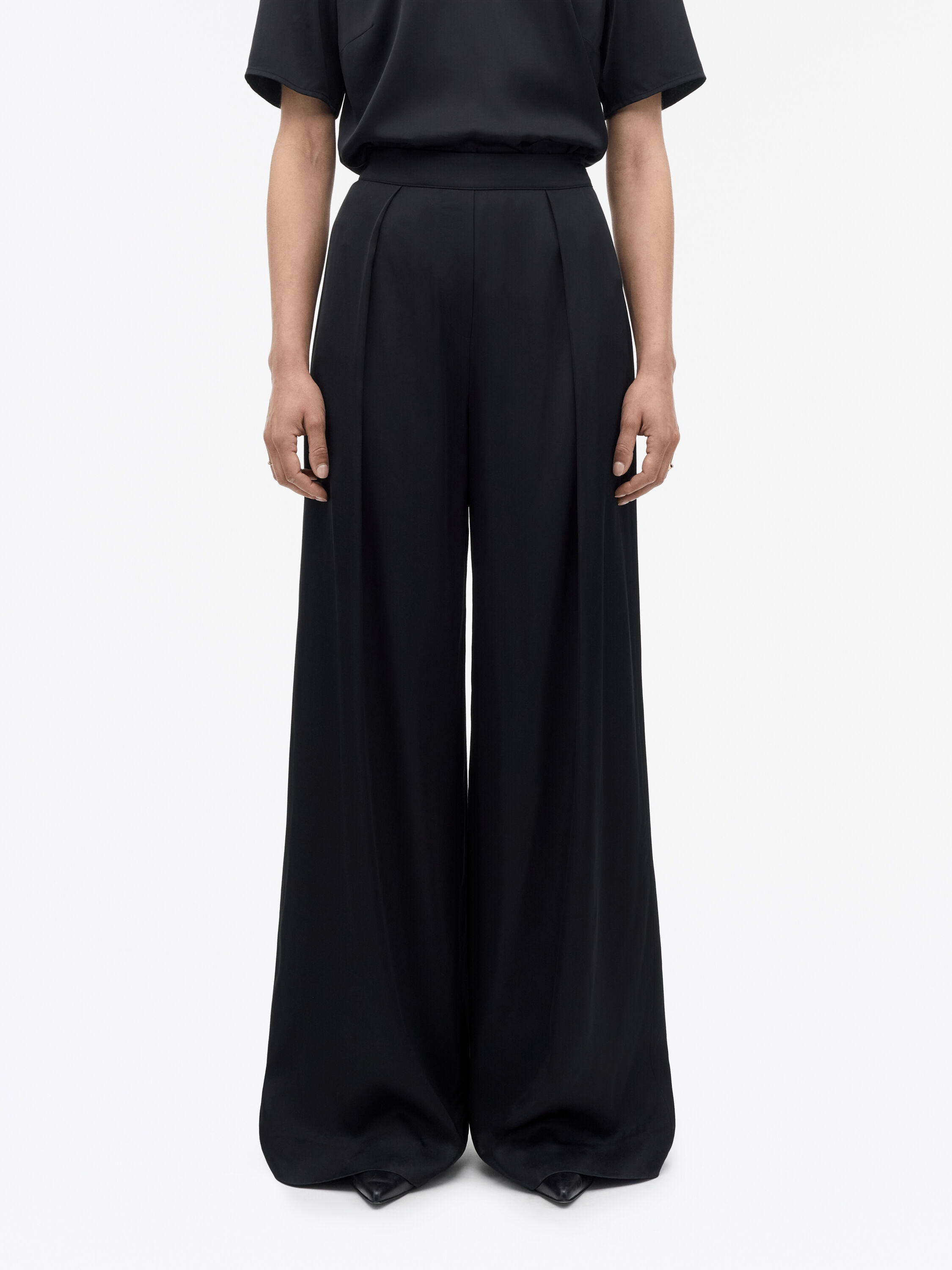 Cora High Waisted Wide Trousers
