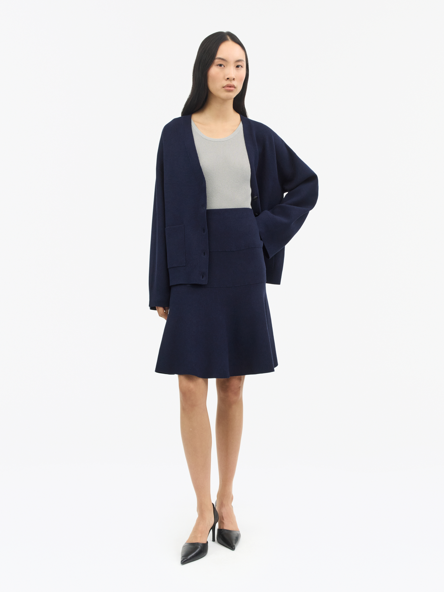 Slim-fit Edwige Knitted Skirt