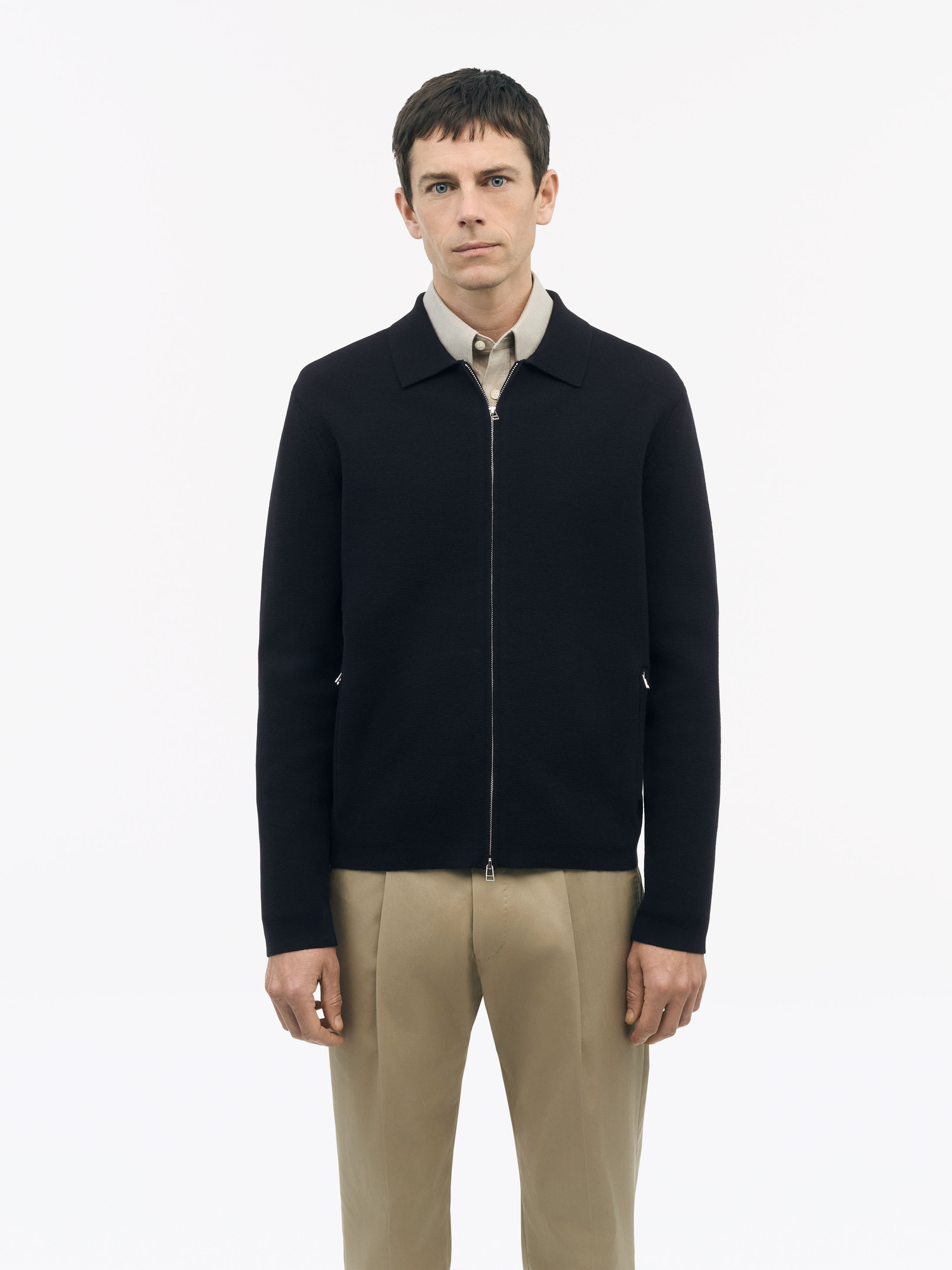 Celyn Wool Blend Zip-up Cardigan