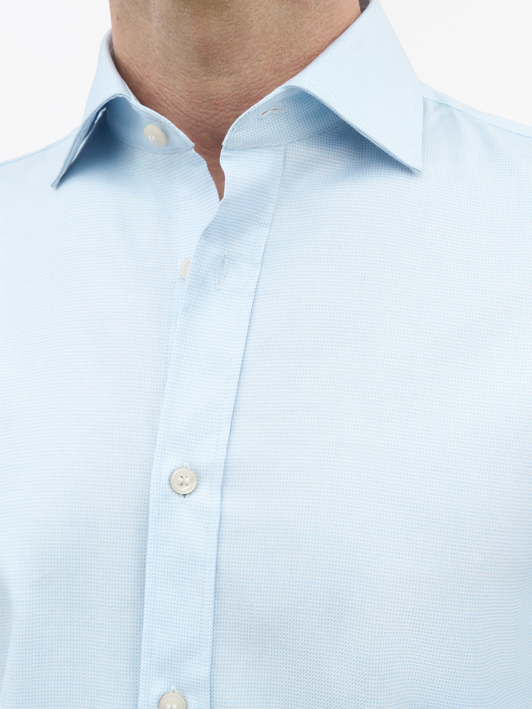 Adley C Chemise slim en coton &agrave; col coup&eacute;