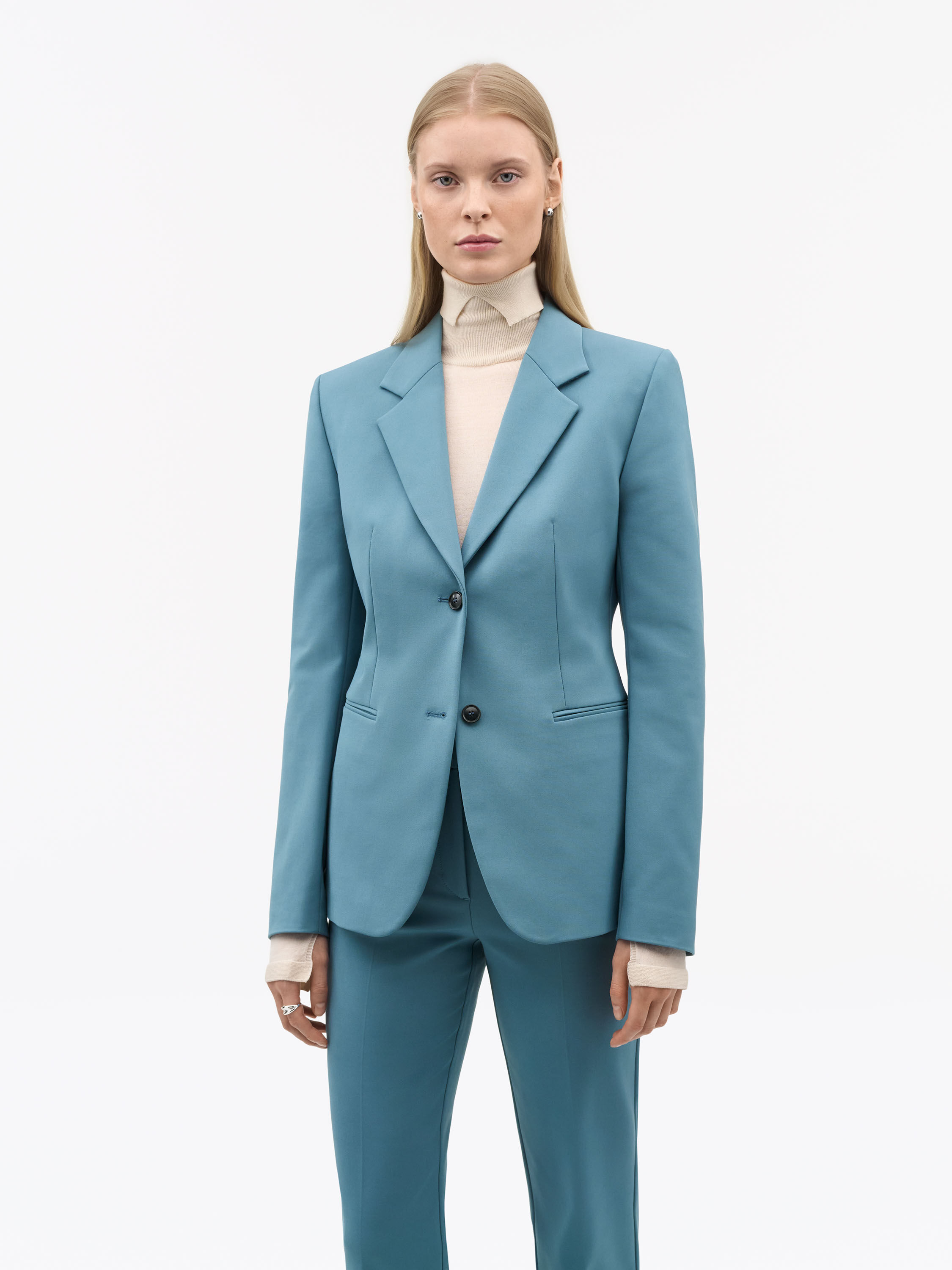 Ylja Blue Cotton Suit