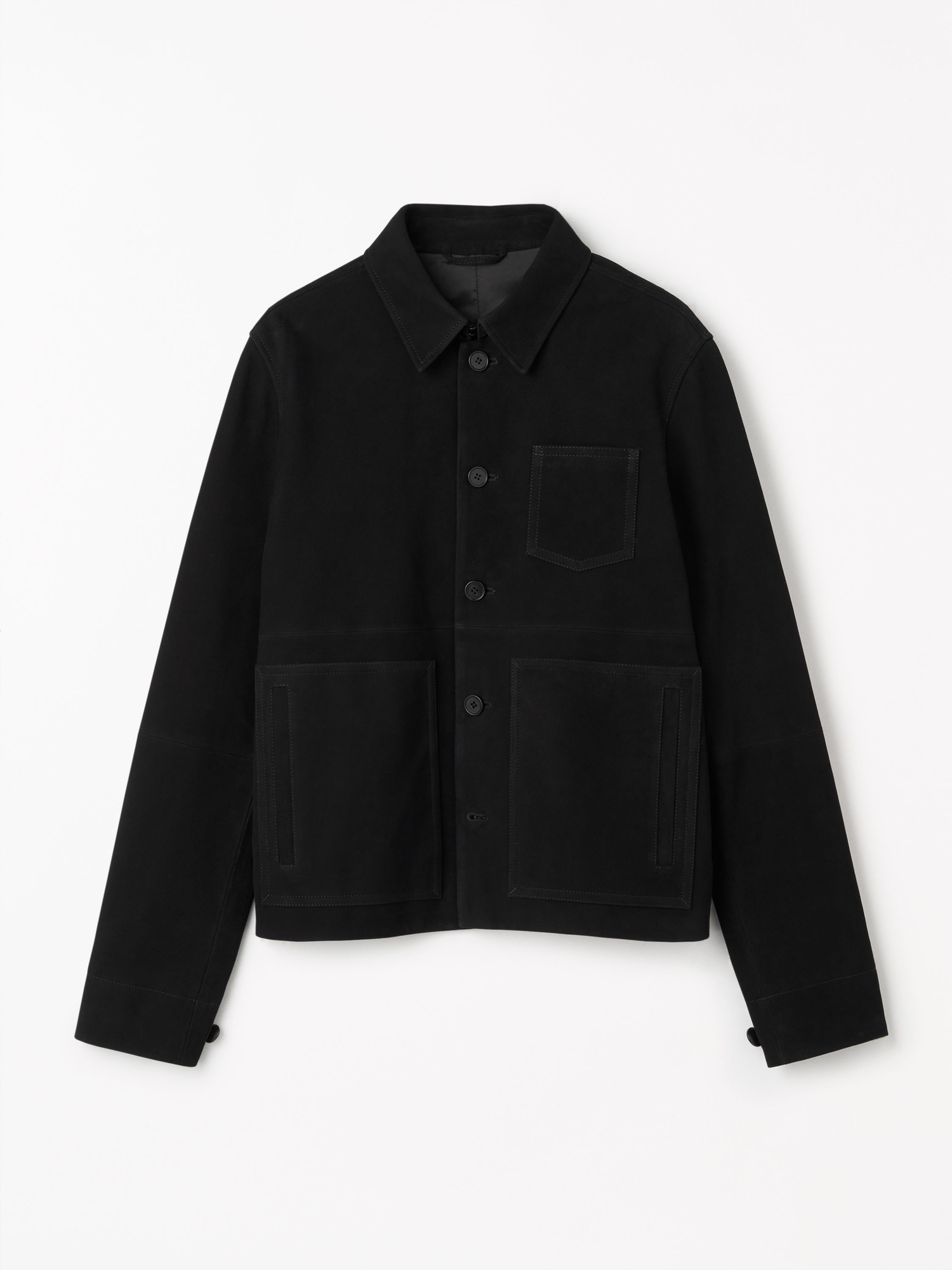 Leeor L Weiches Wildleder-Jacke