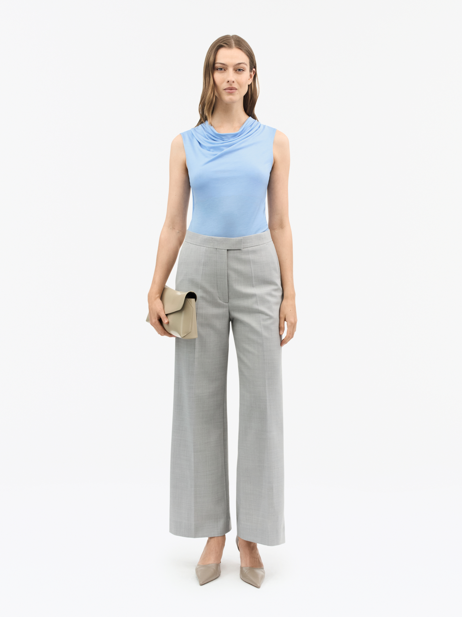 Jela Cowl-neck Top