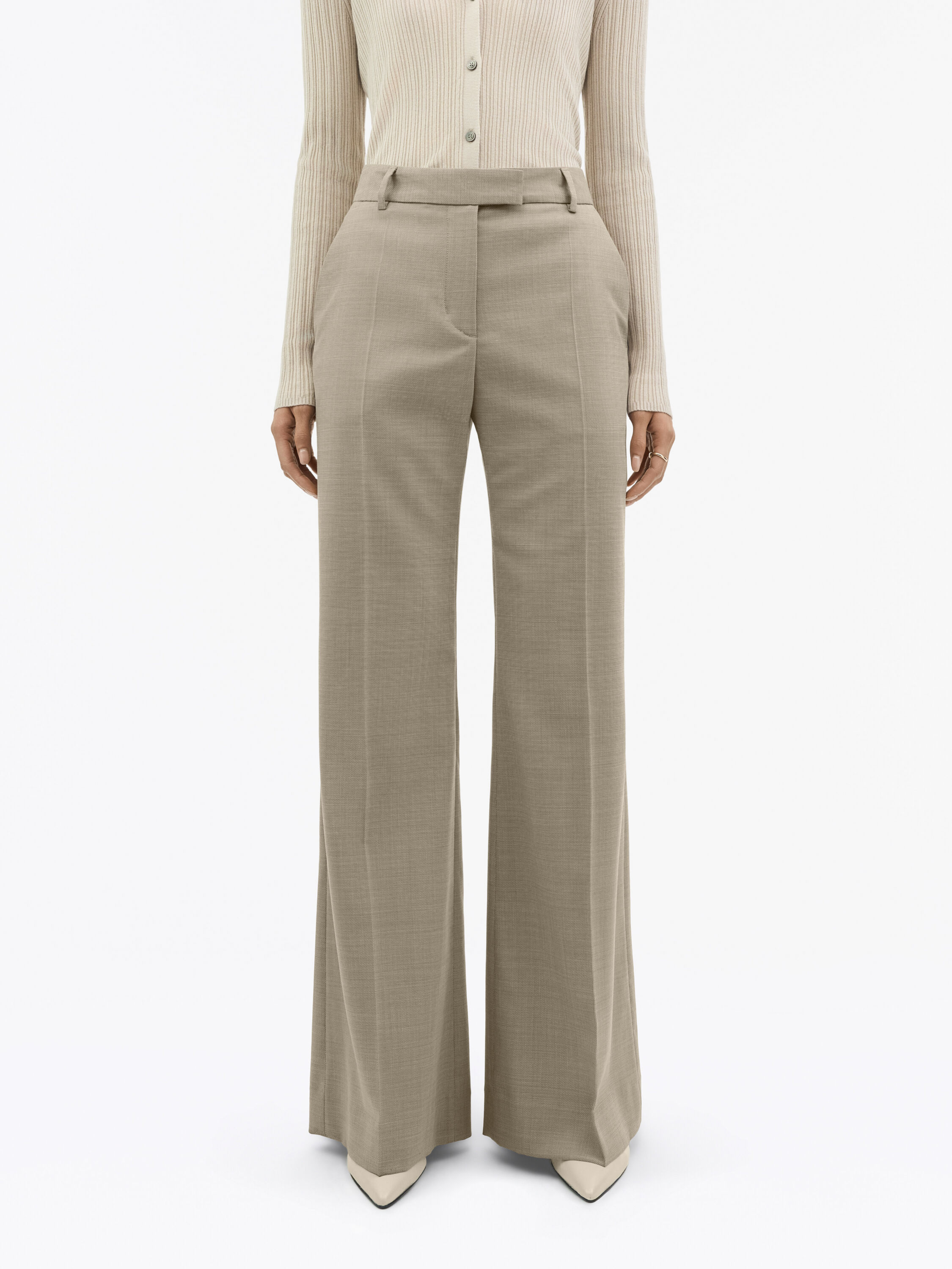 Hedvi Flared Wool Trousers