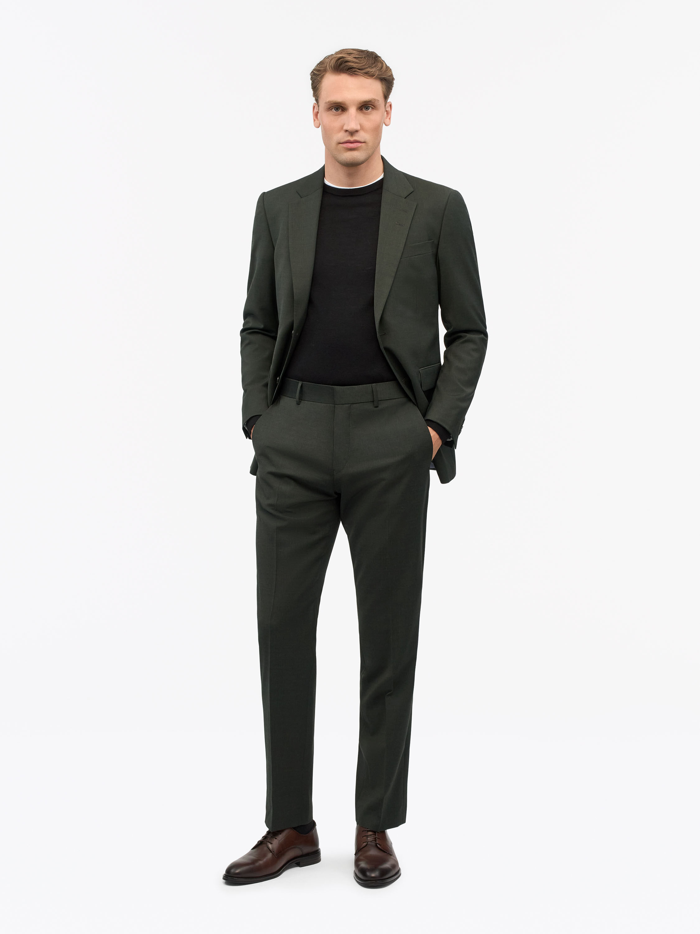 Tenses Wool Blend Trousers