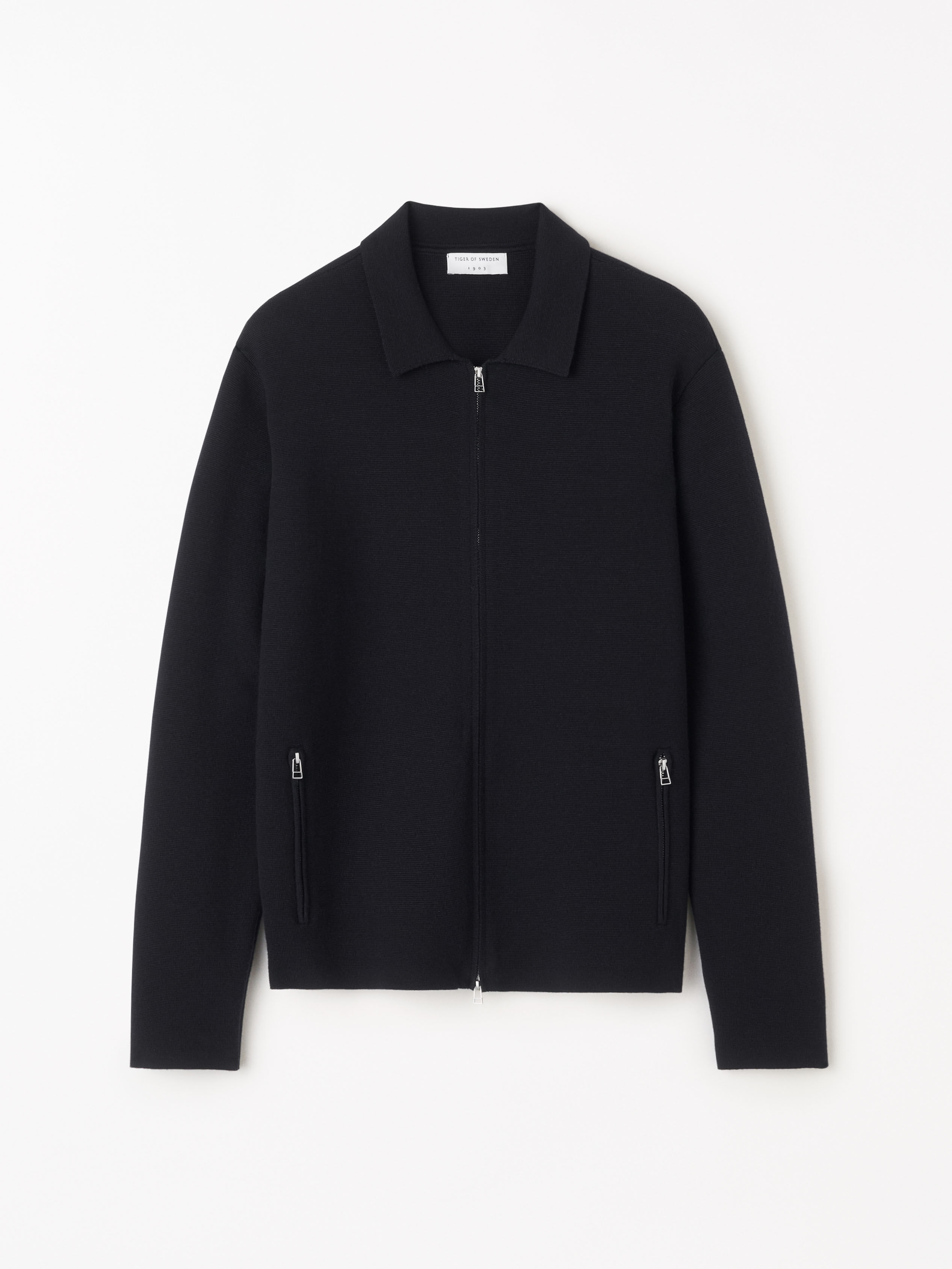 Celyn Wool Blend Zip-up Cardigan