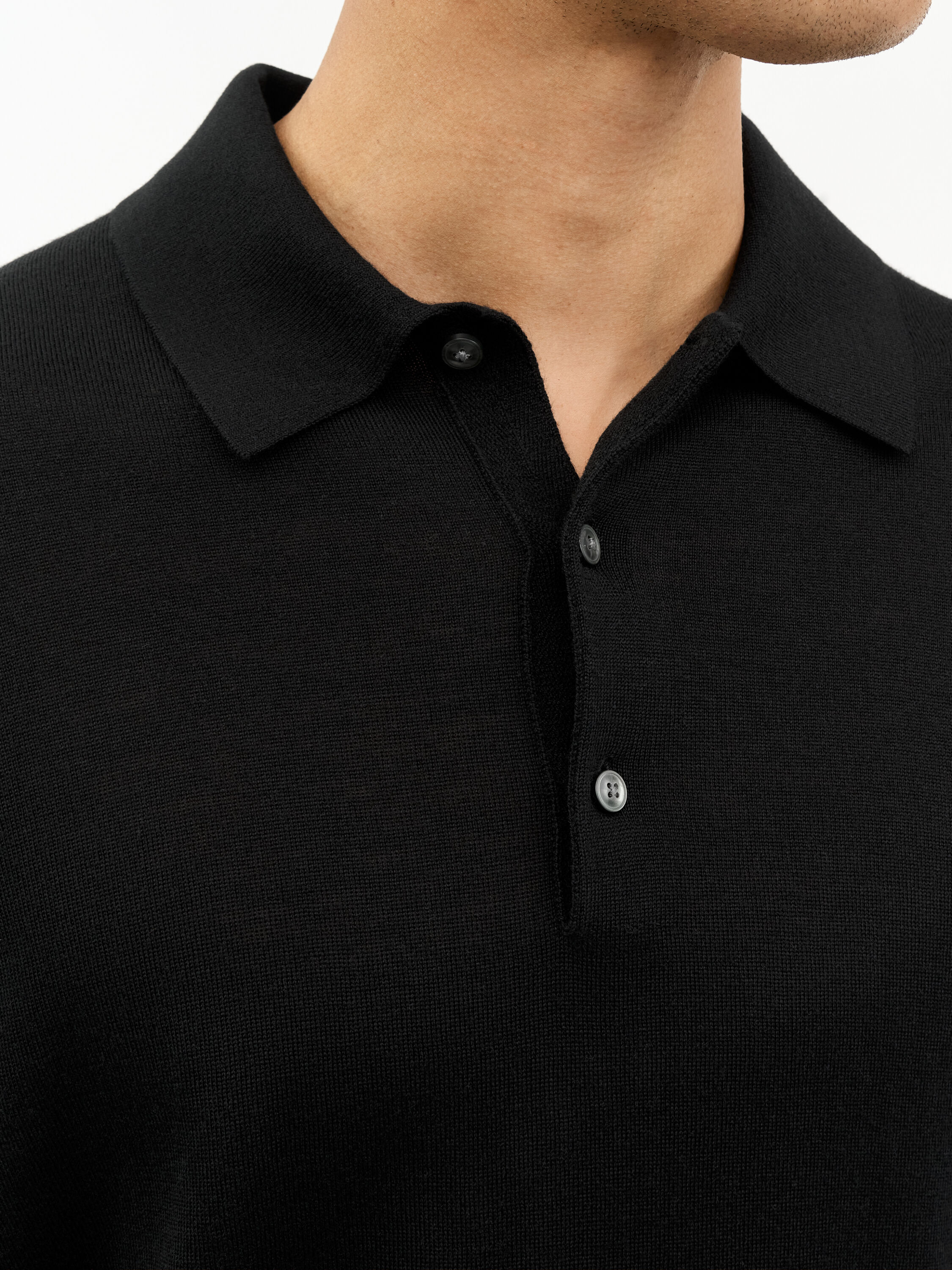 Eross Merino Wool Polo Sweater