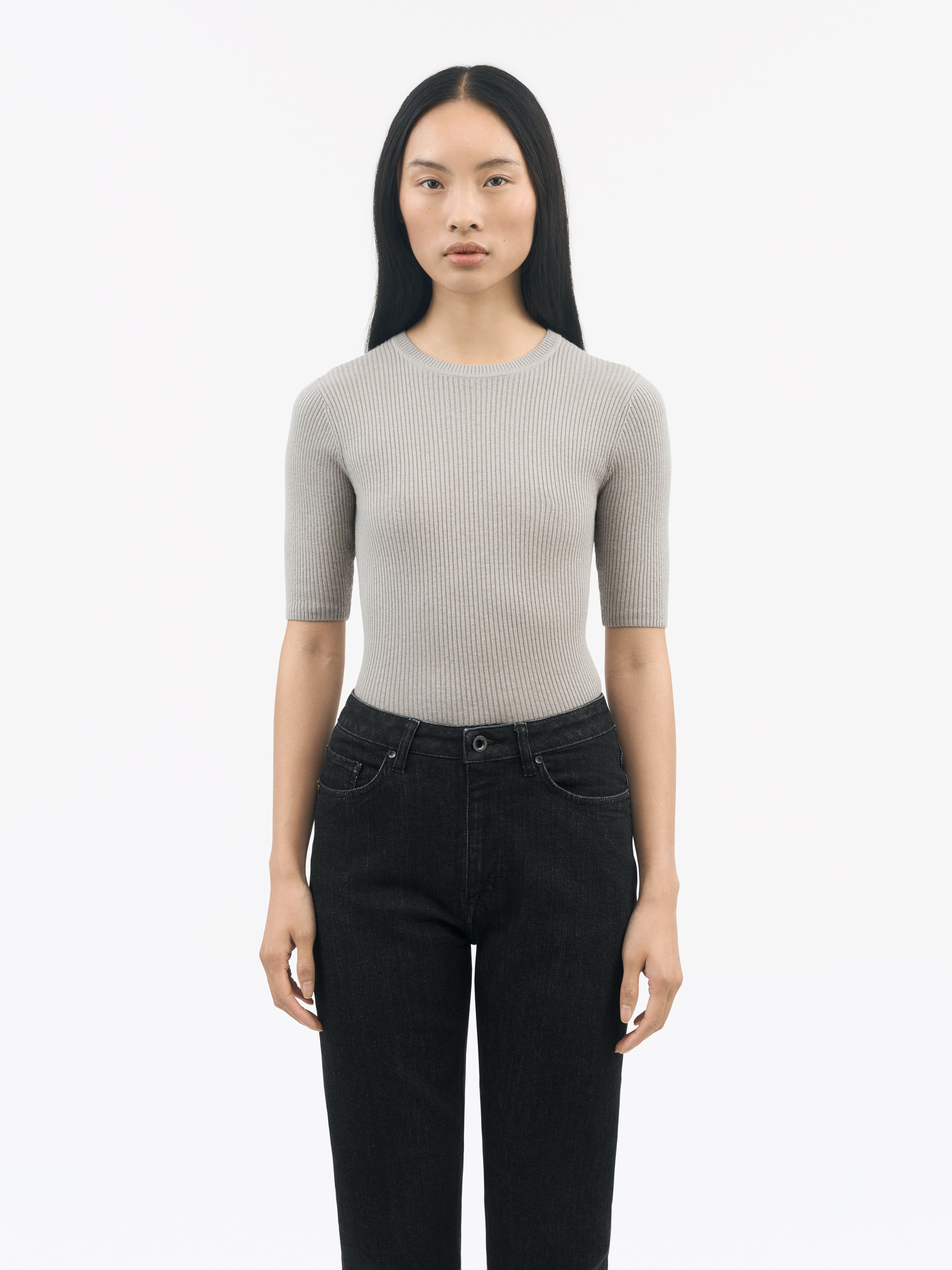 Orvi 2 Ribbet T-shirt