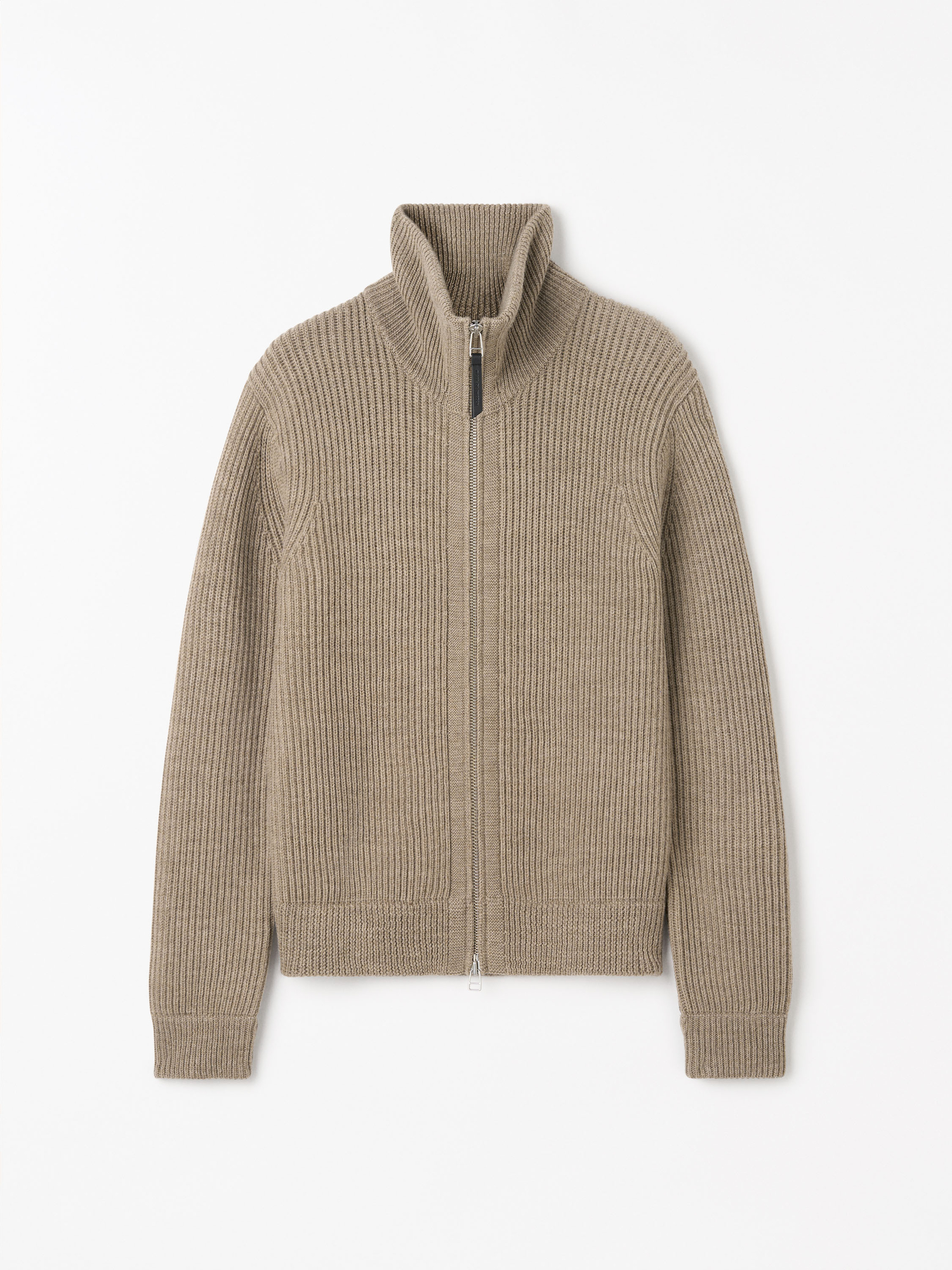 Niall Zip-Up Wool Cardigan