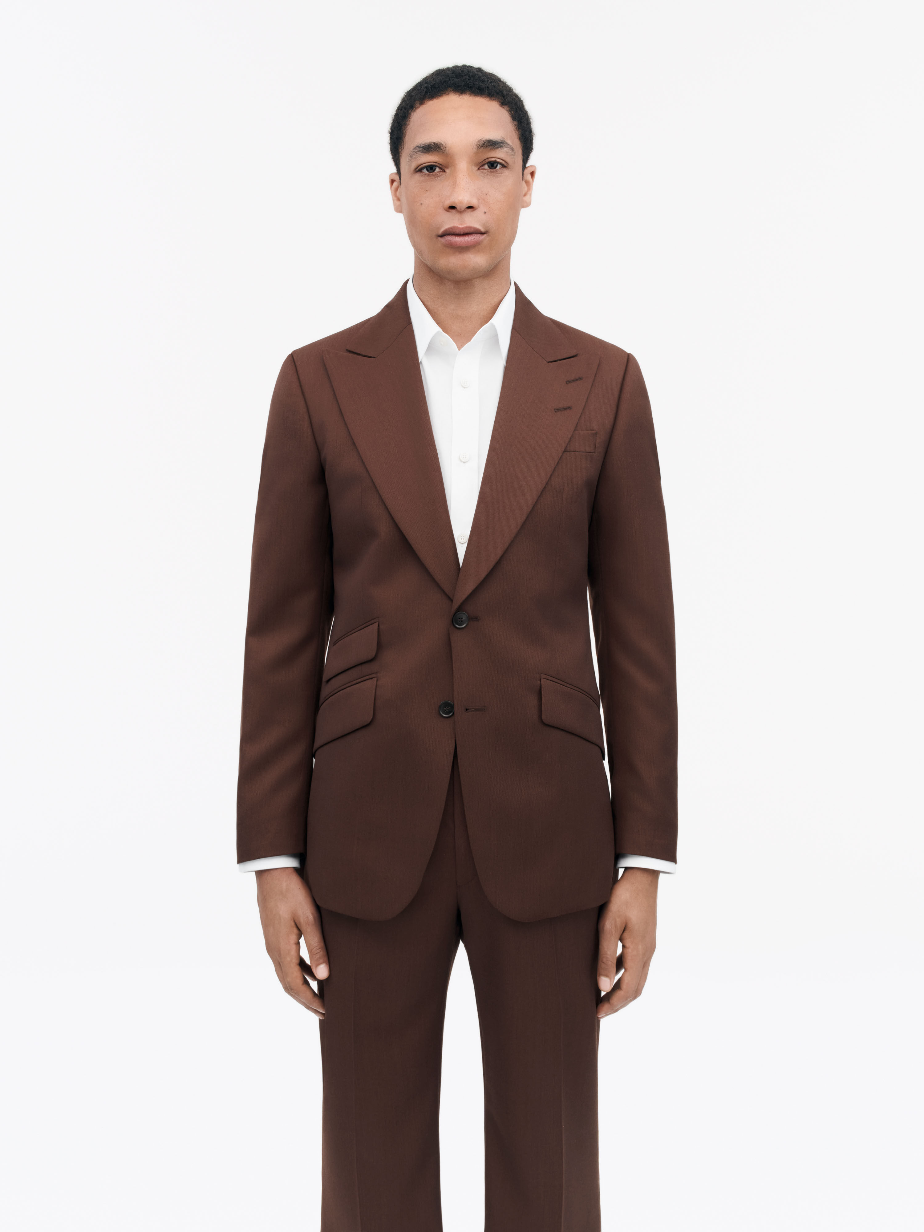 Wool-silk blend brown Joshwa Jacket | Tiger Of Sweden