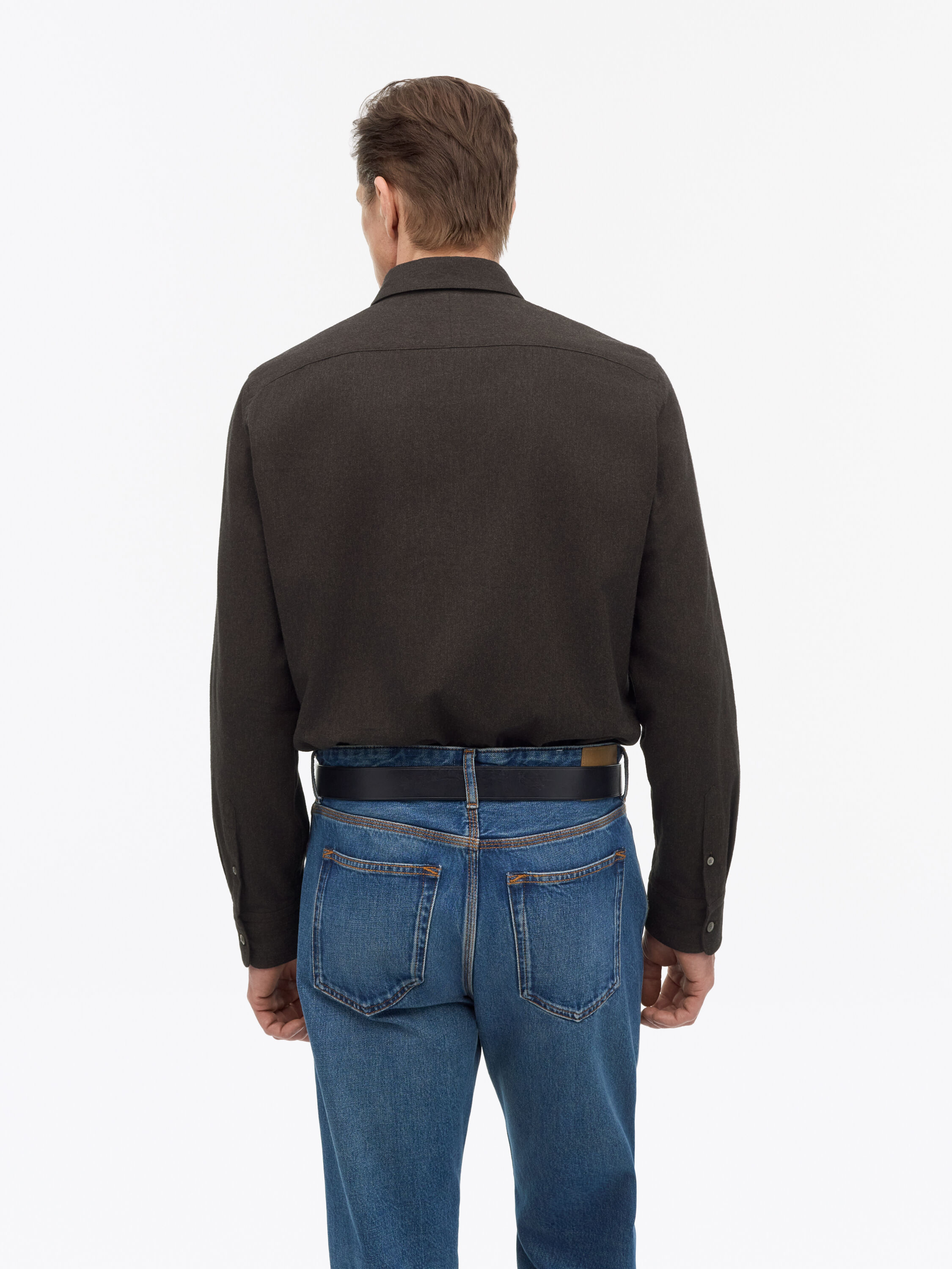 Bjorn Brushed Herringbone Shirt