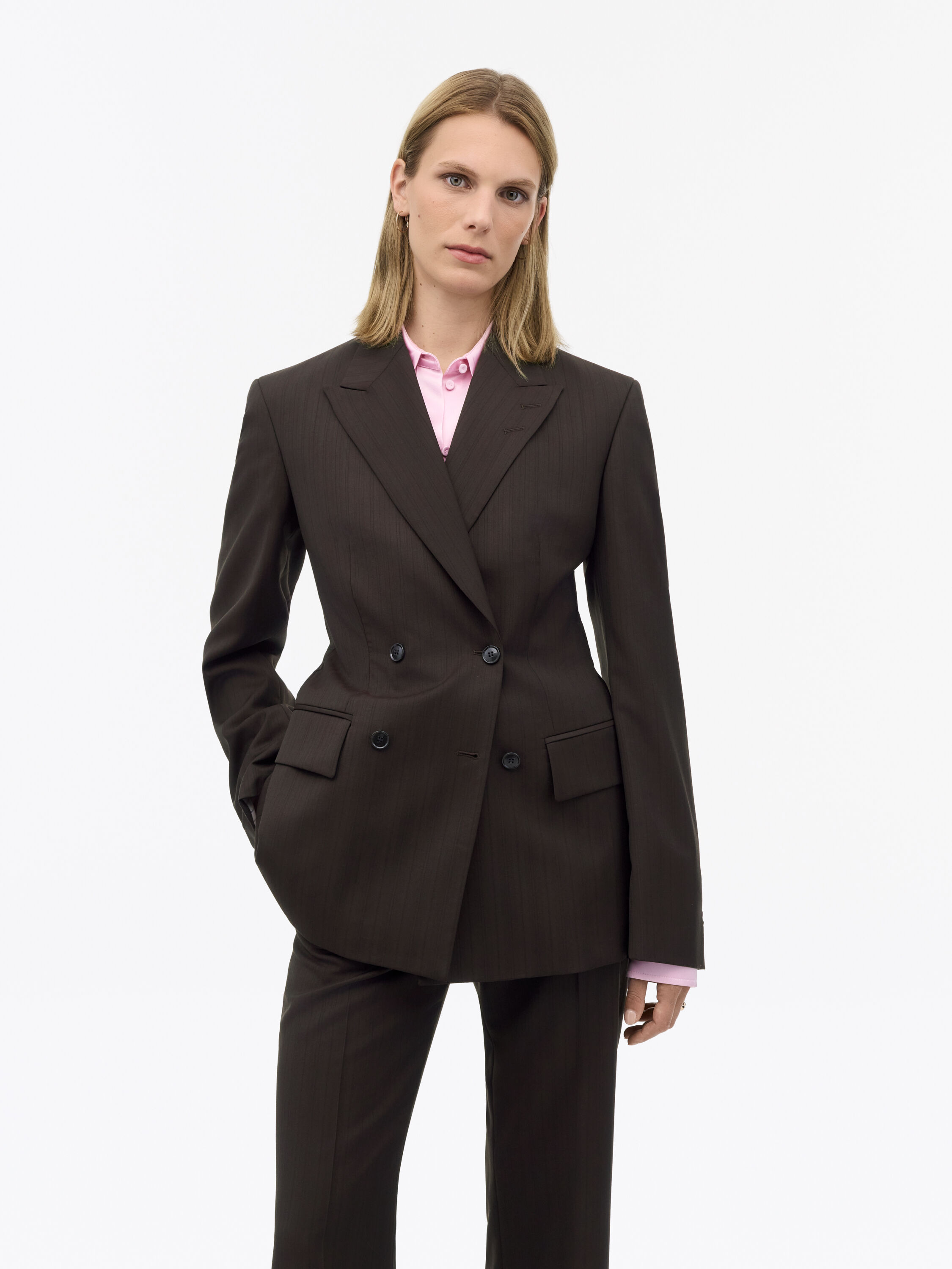 Elmi Wool Stripe Suit