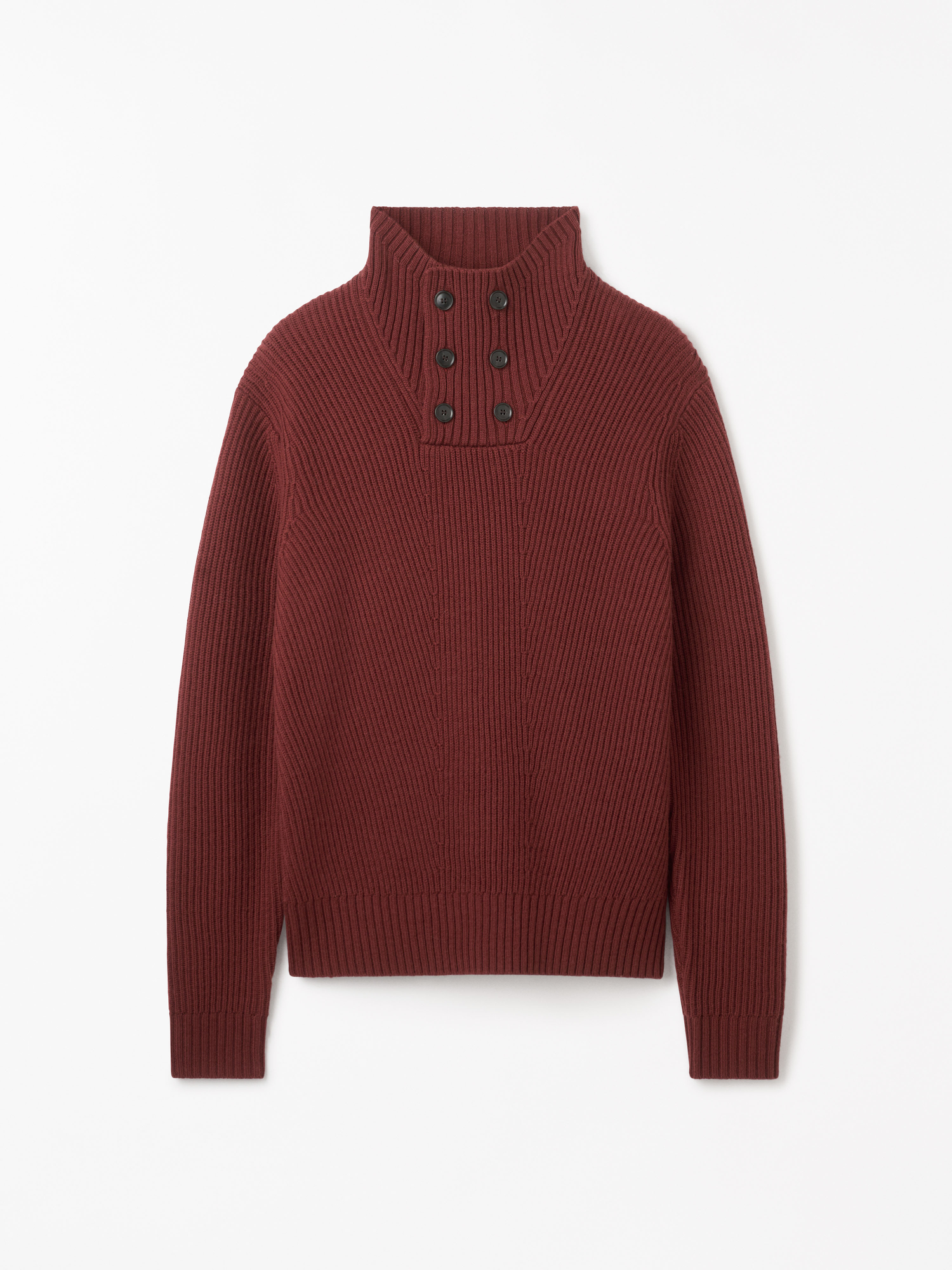 Peter Funnel Neck Wool Pullover
