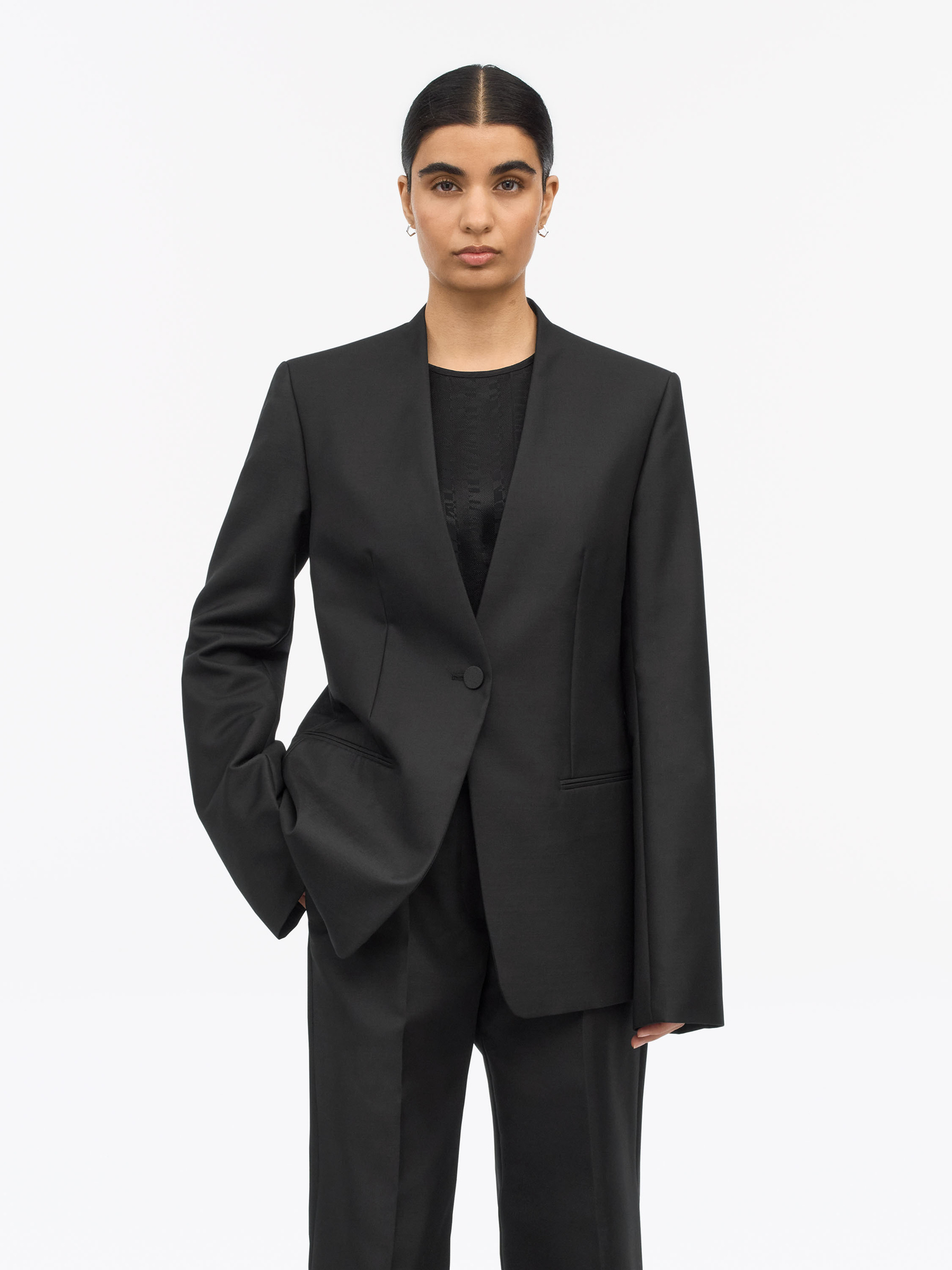 Joni Elegante Kragenlose Blazer