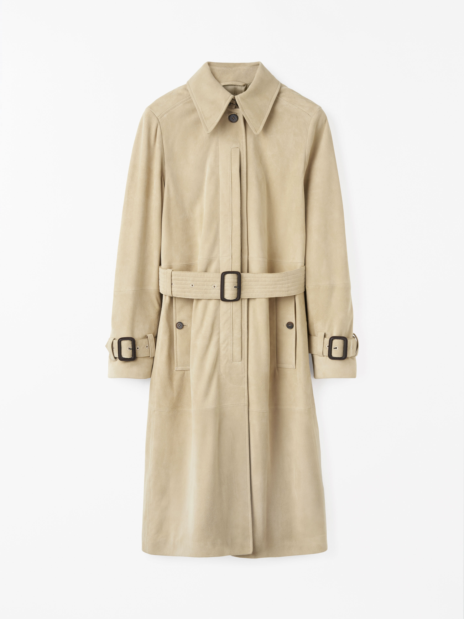 Lamia Suede Trench Coat