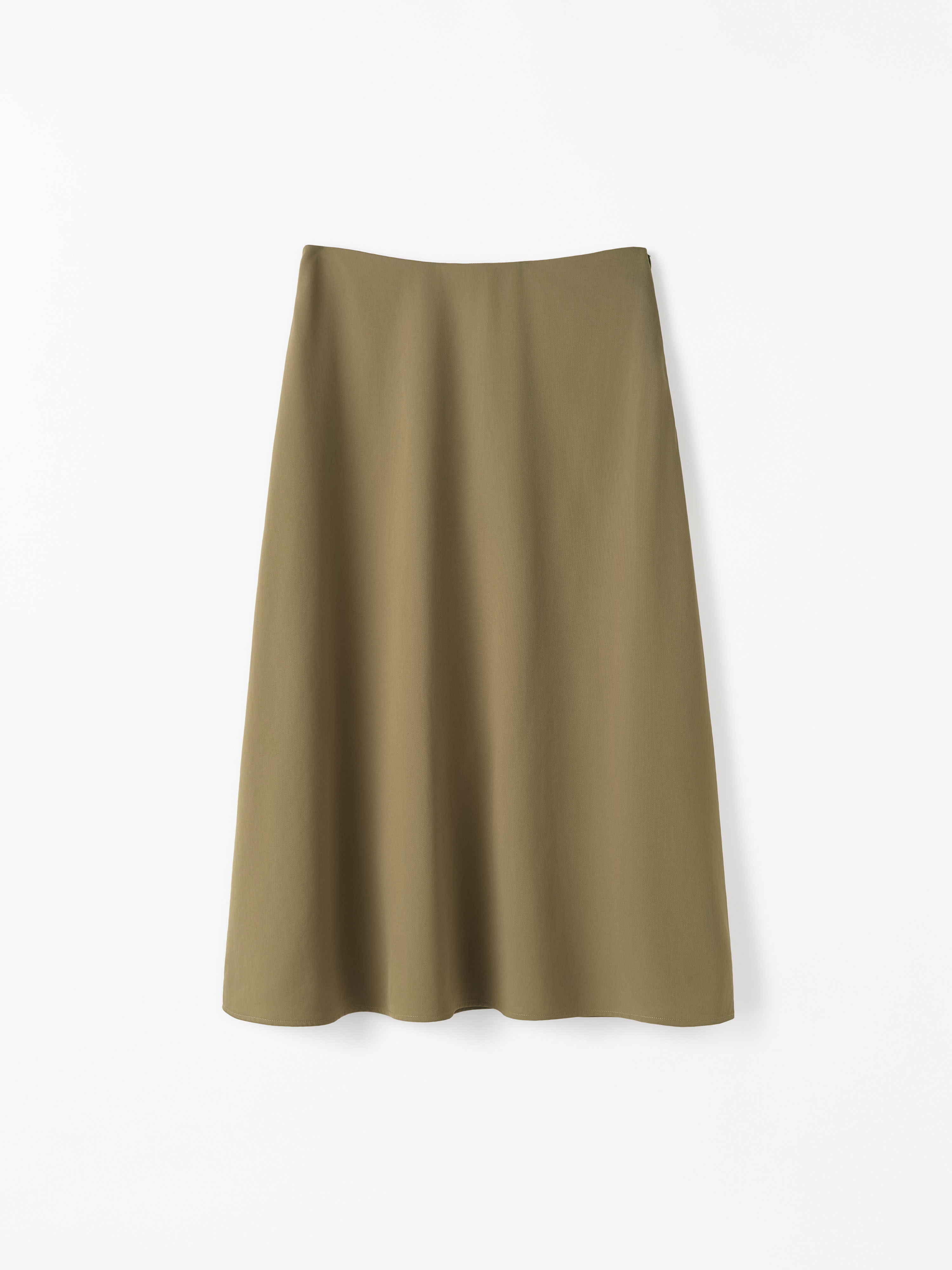 Amy Flared Satin Skirt