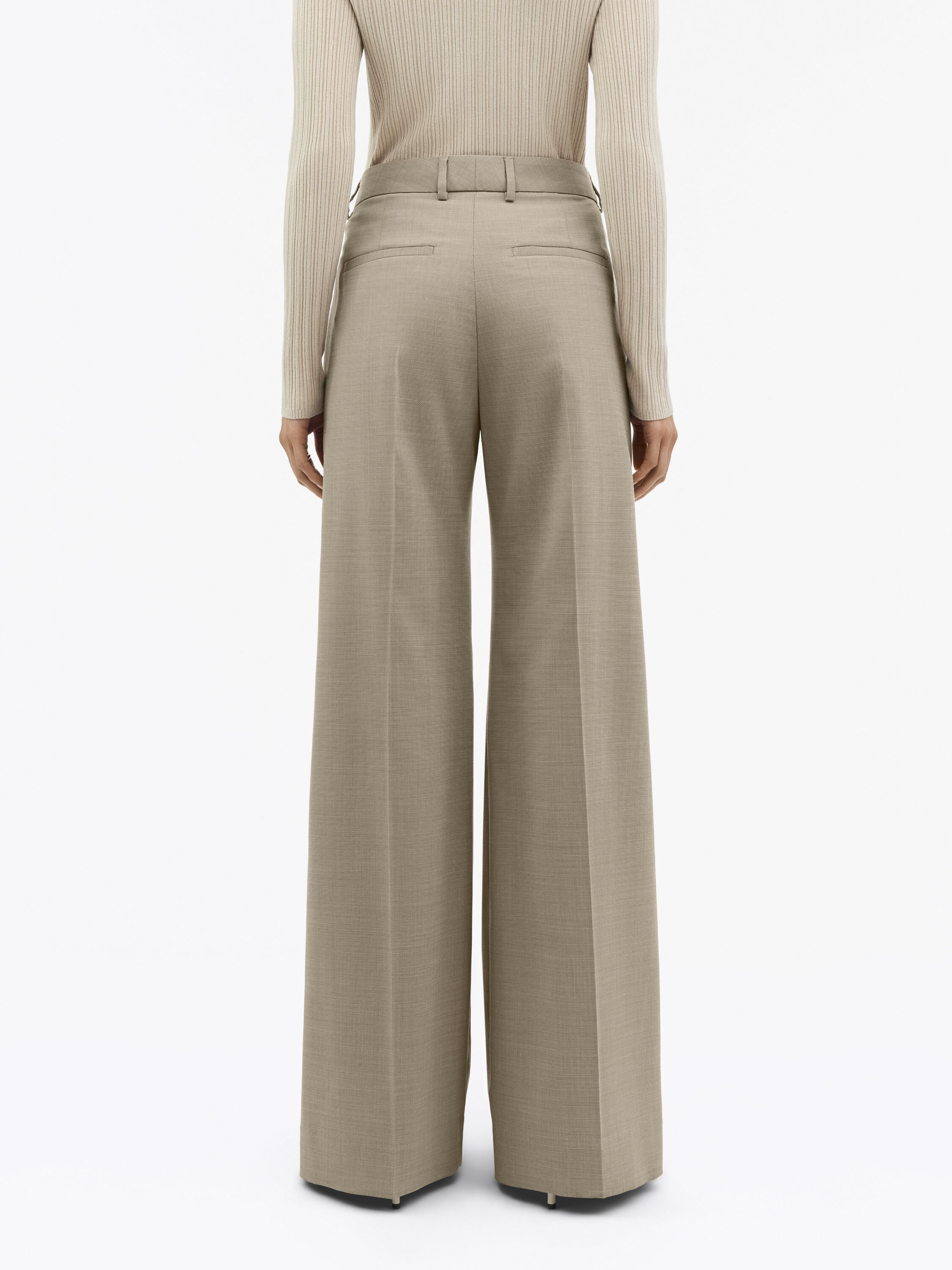 Hedvi Flared Wool Trousers