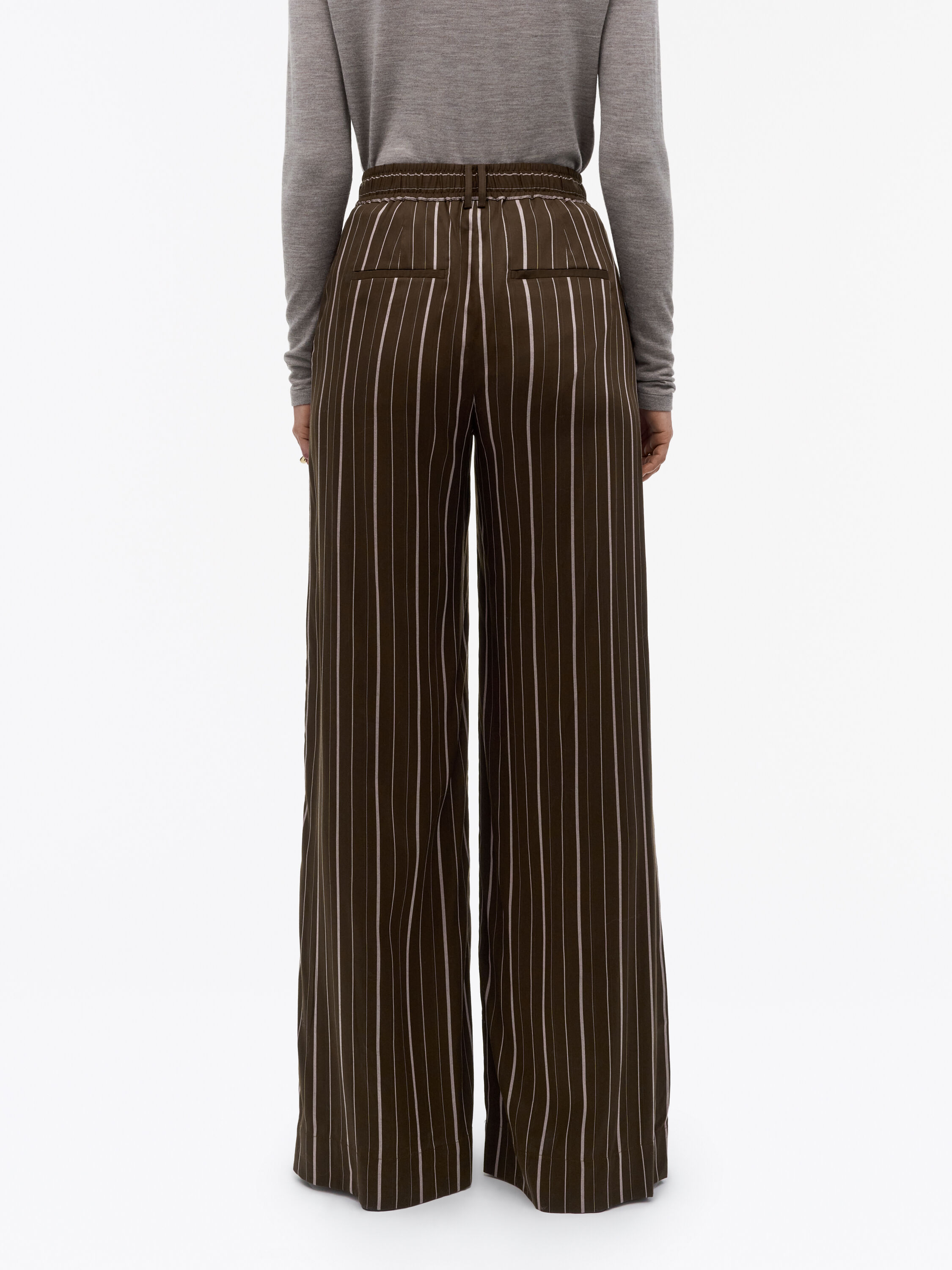 Ellis Lyocell Stripe Trousers
