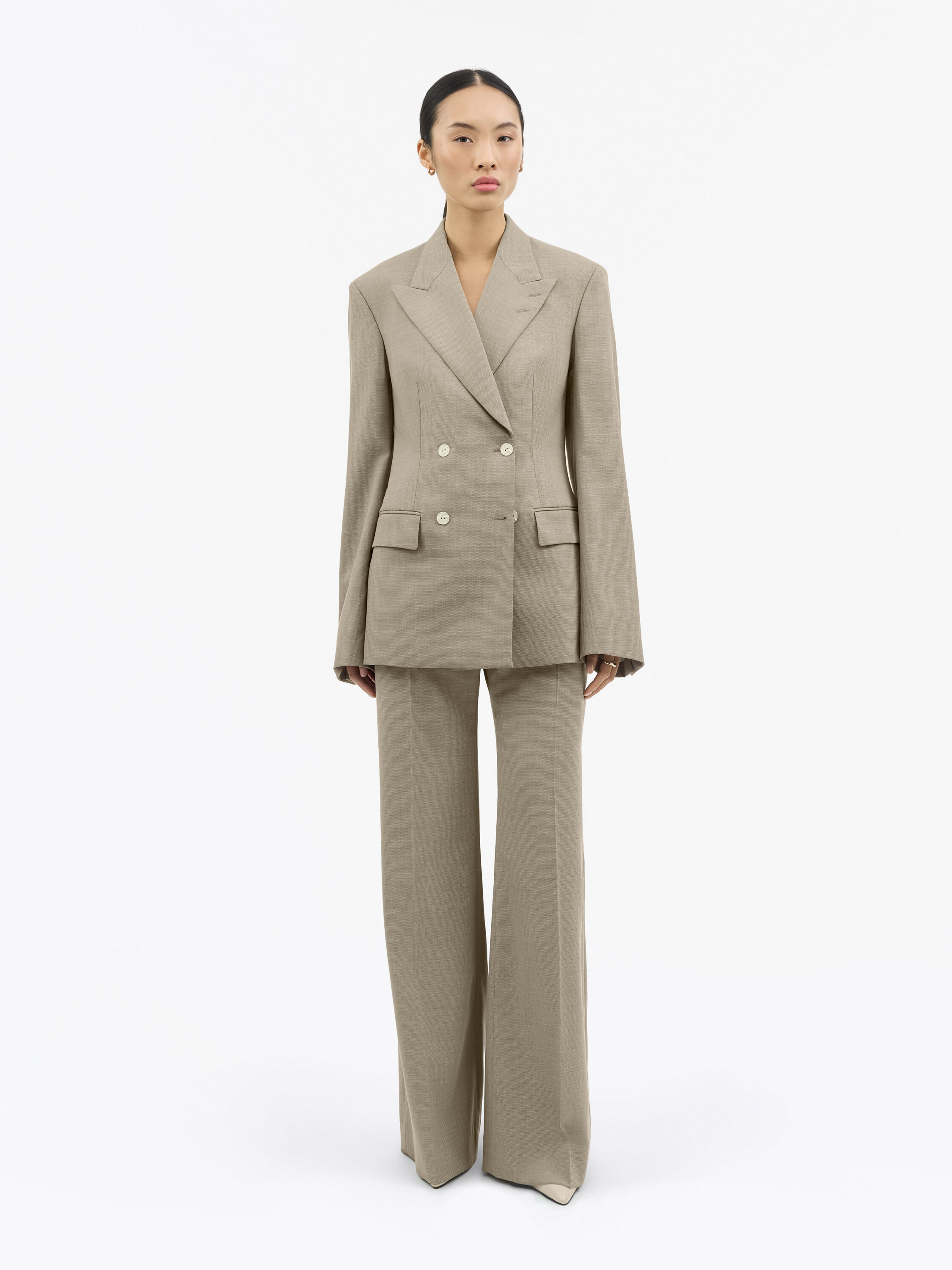 Elmi Ivory Wool Suit