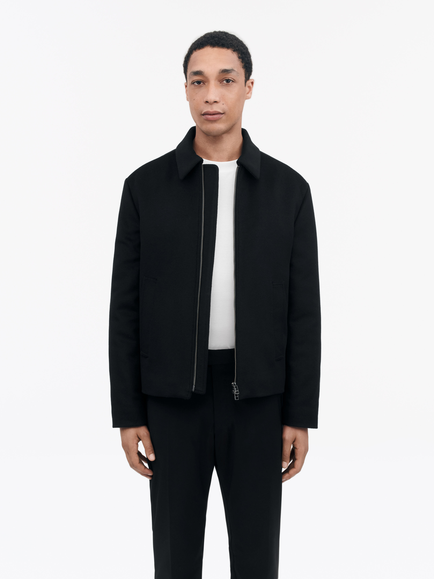 Elmeri Zip-Up Wool Blend Jacket