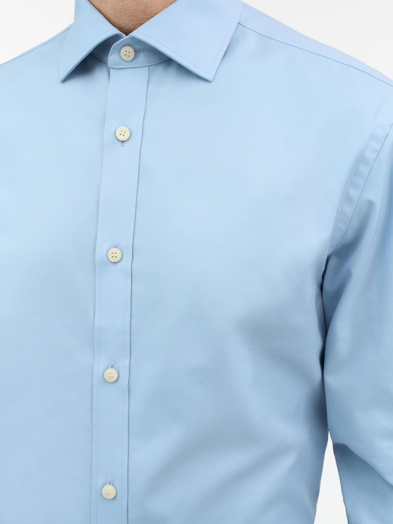Adley C Slim-Fit Cutaway Cotton Shirt