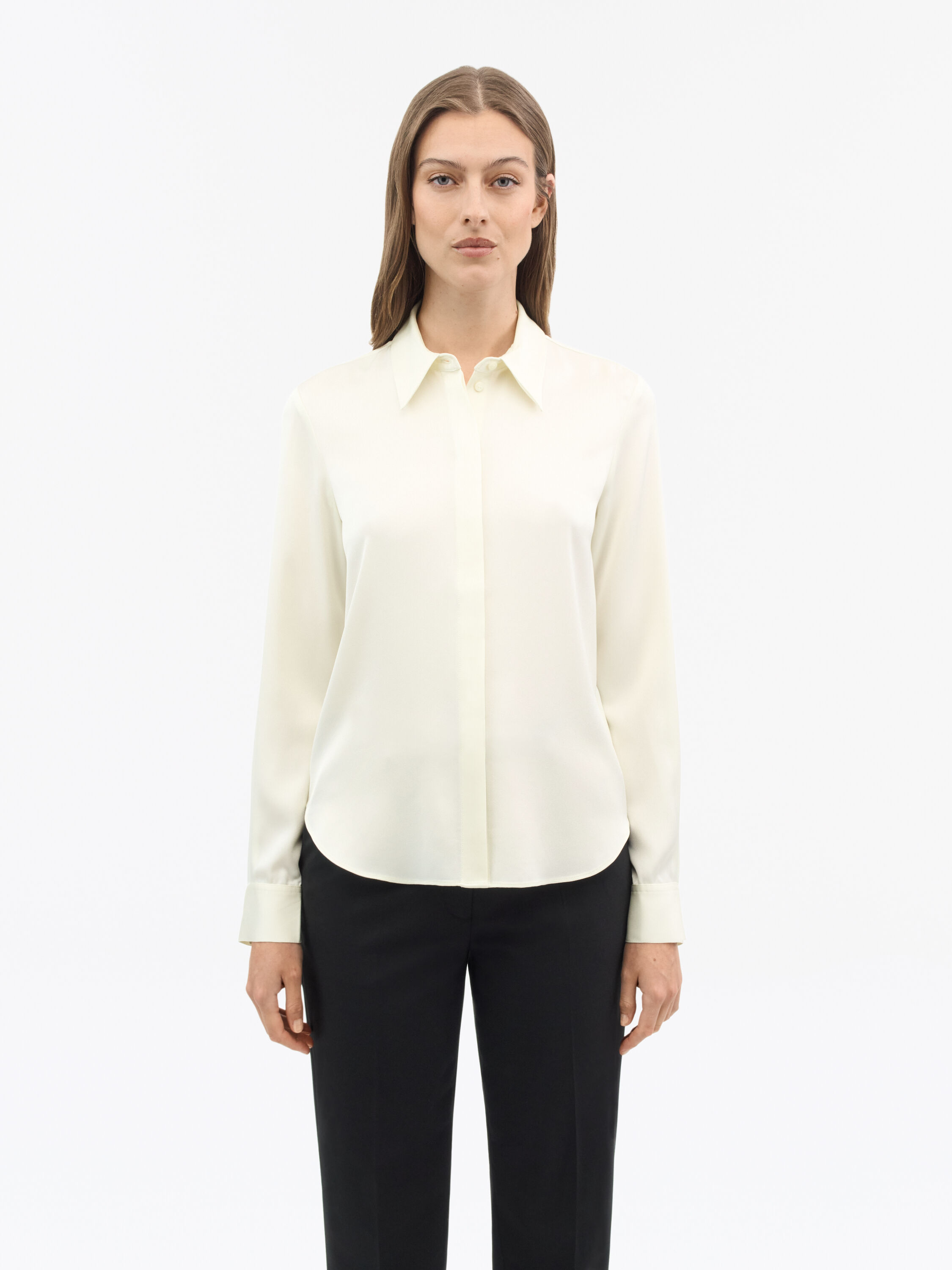 Pointed Collar Celsa Shirt 