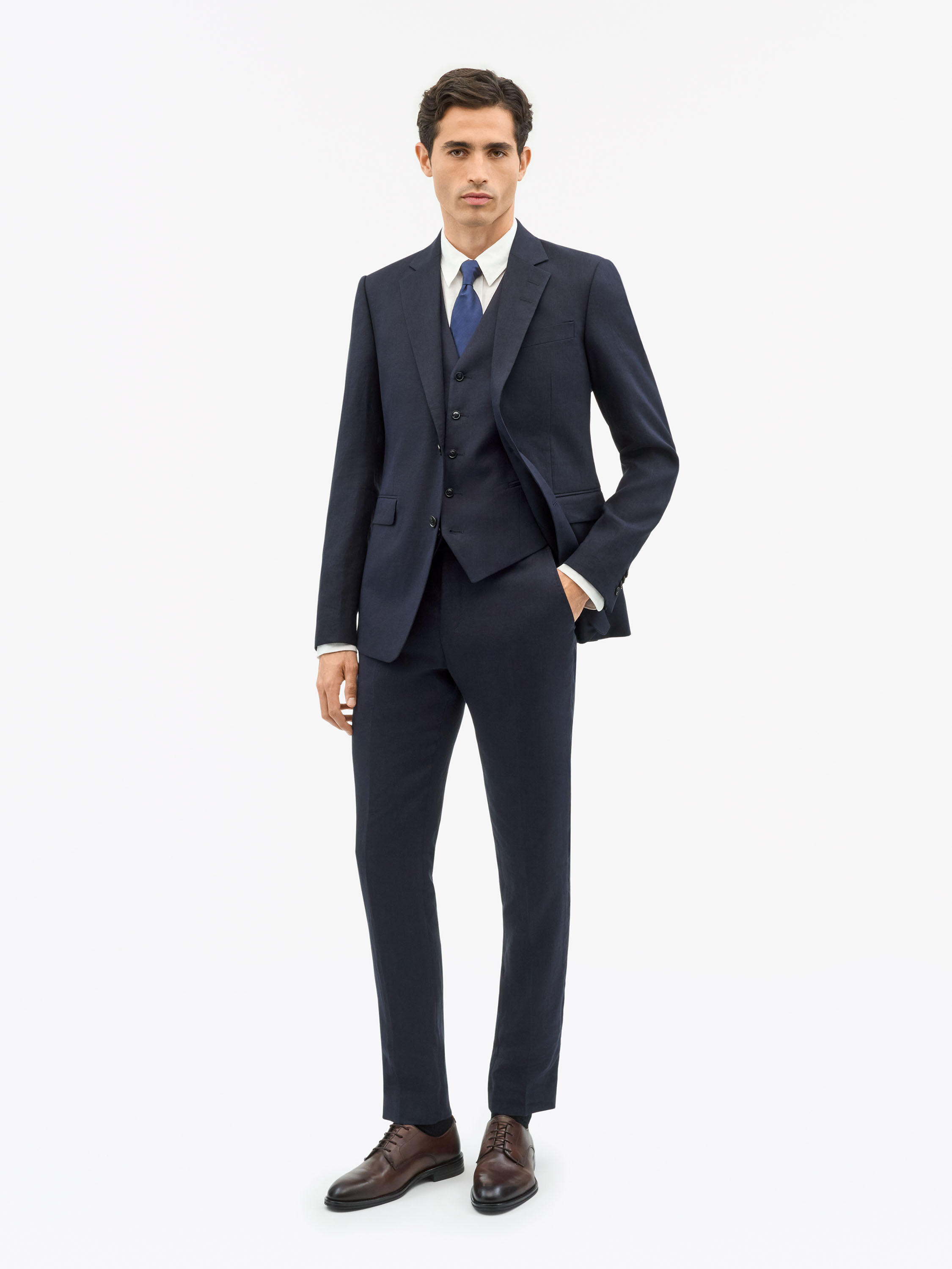 Winston Slim-Fit Linen Waistcoat