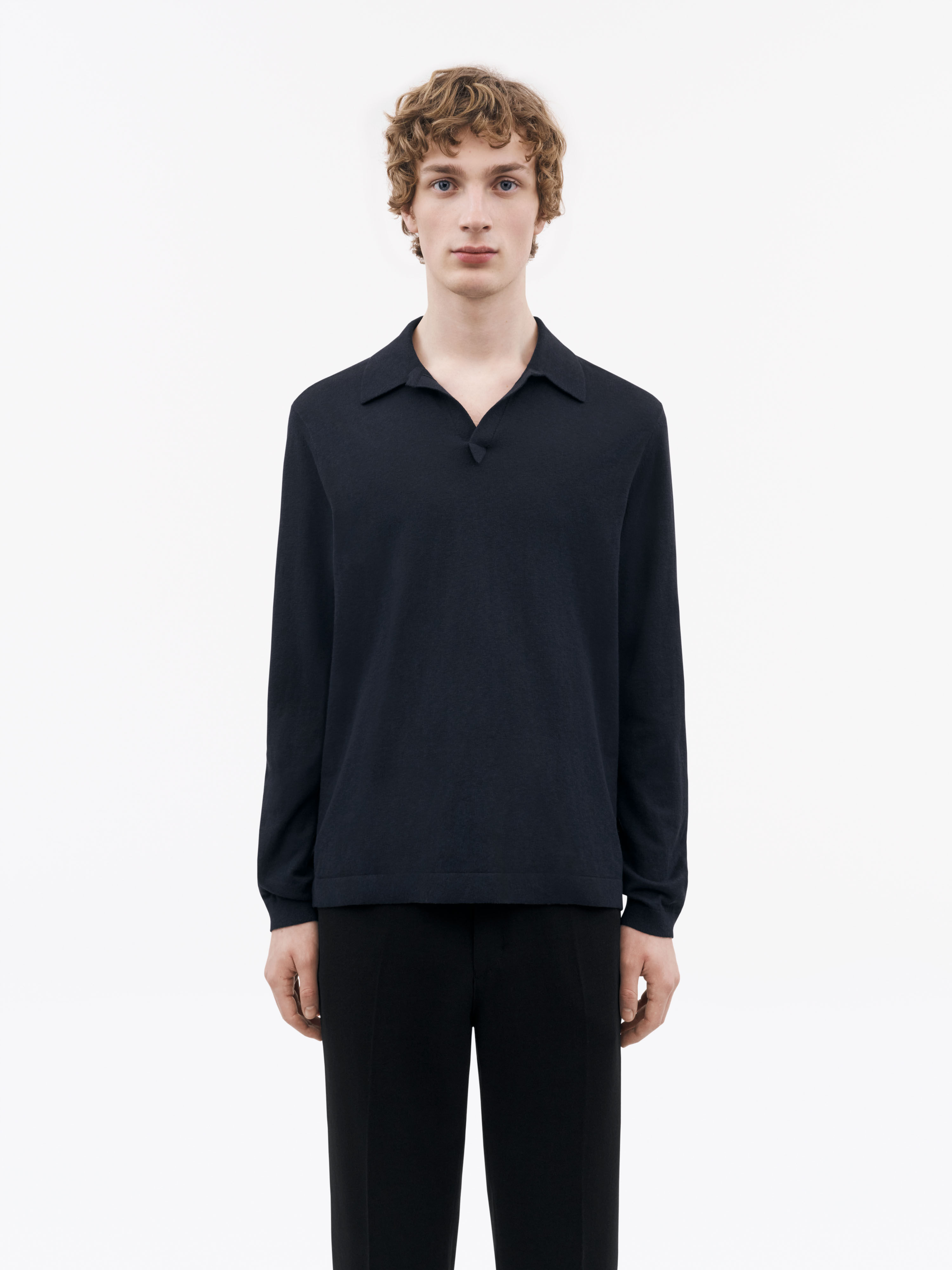 Beker long-sleeved Polo shirt